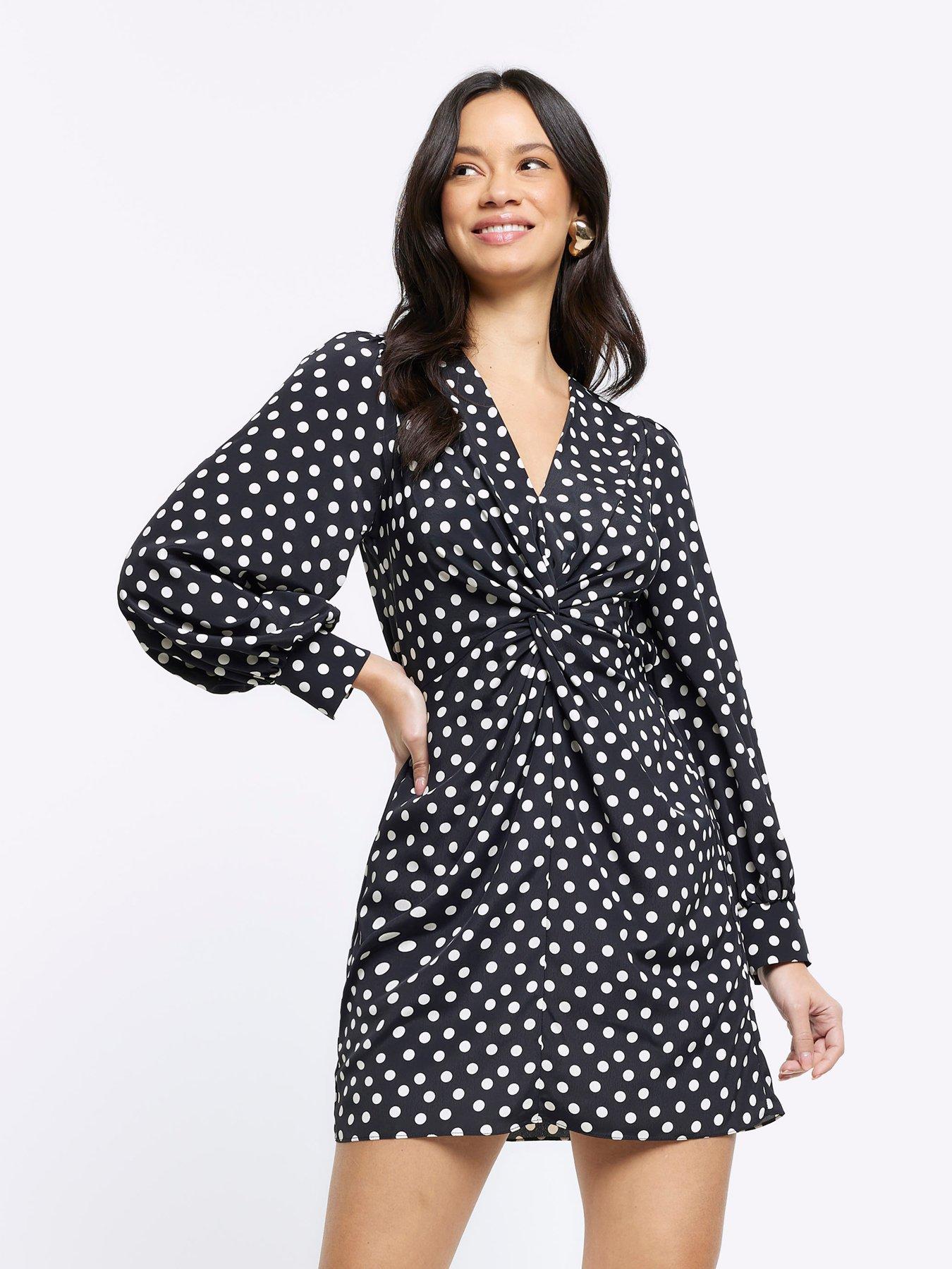 Polka dot clearance dress river island