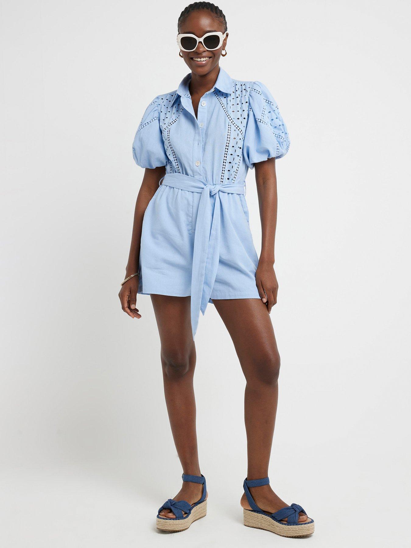 river-island-broderie-insert-playsuit-blue