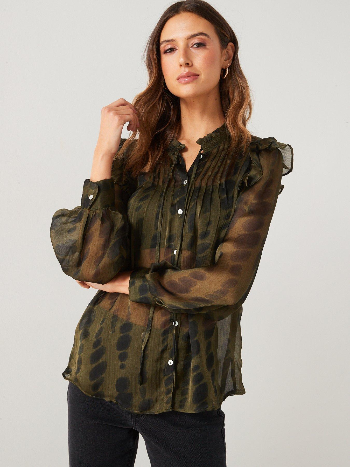 mango-satin-flowy-printed-puff-sleeve-blousedetail