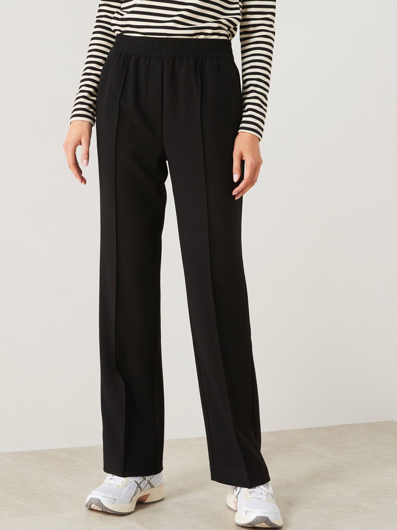 Image 1 of 6 of Mango Straight Design High Waist Trouser