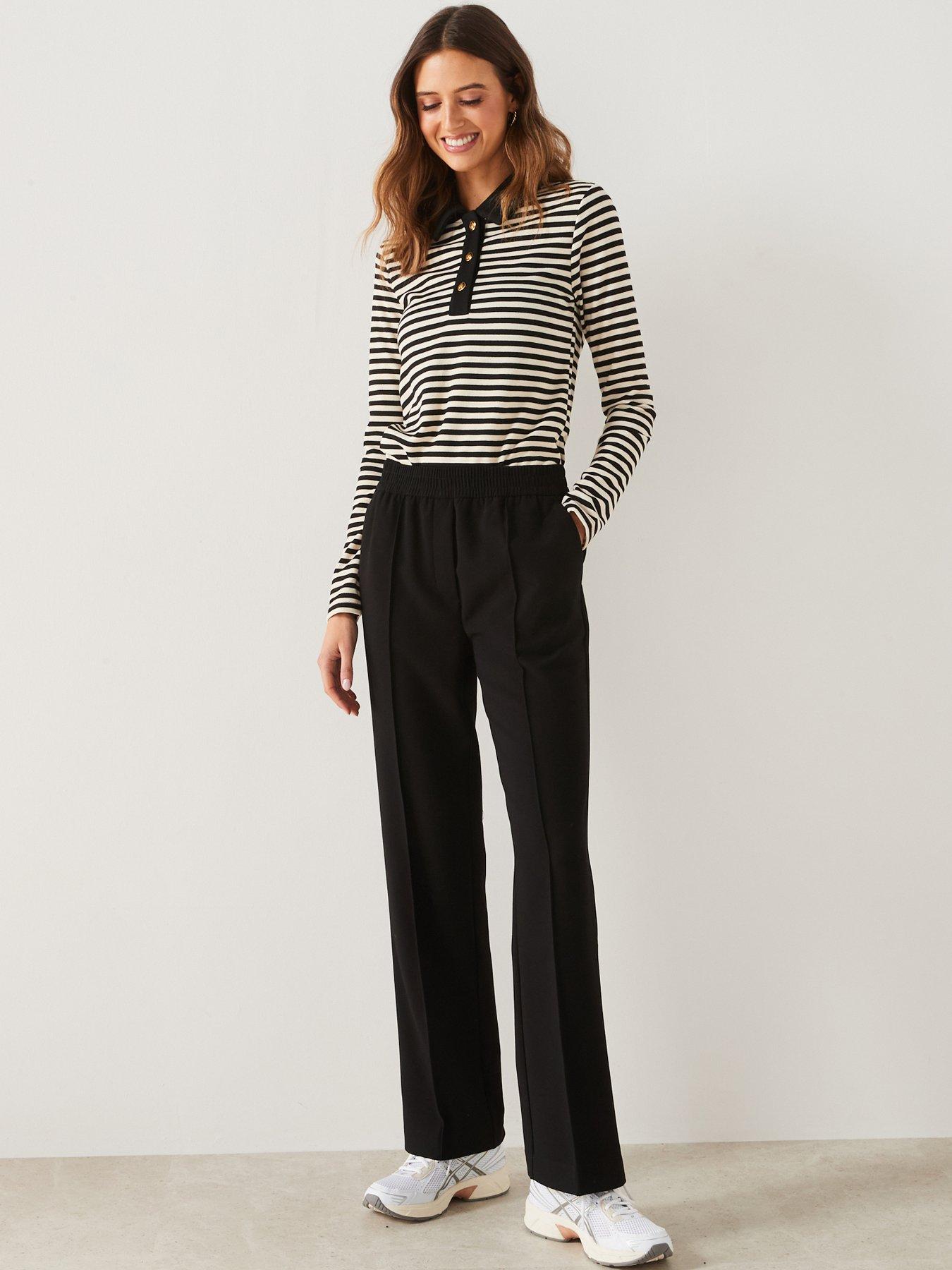 Image 3 of 6 of Mango Straight Design High Waist Trouser