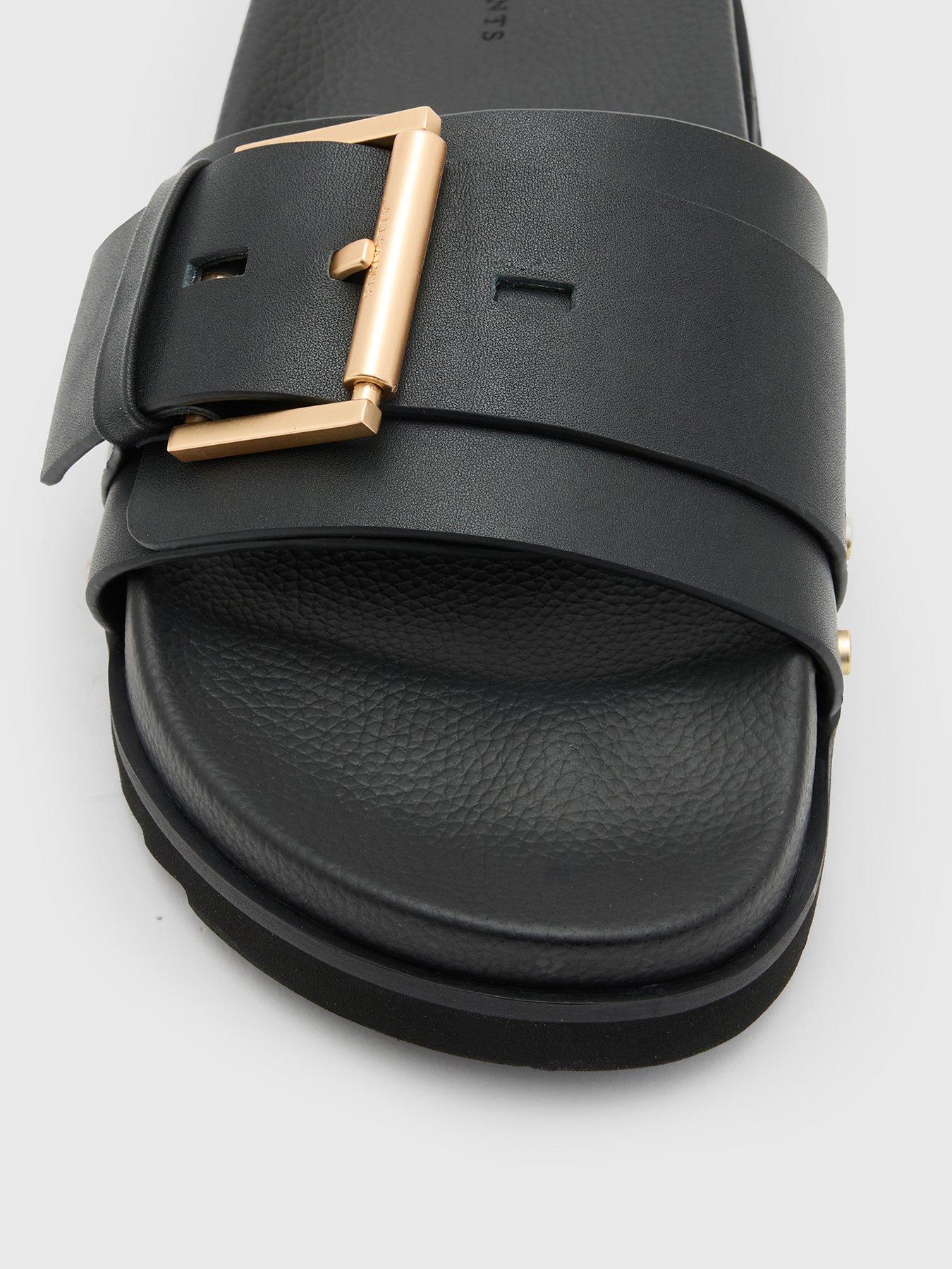 allsaints-ellie-stud-sliders-blackoutfit