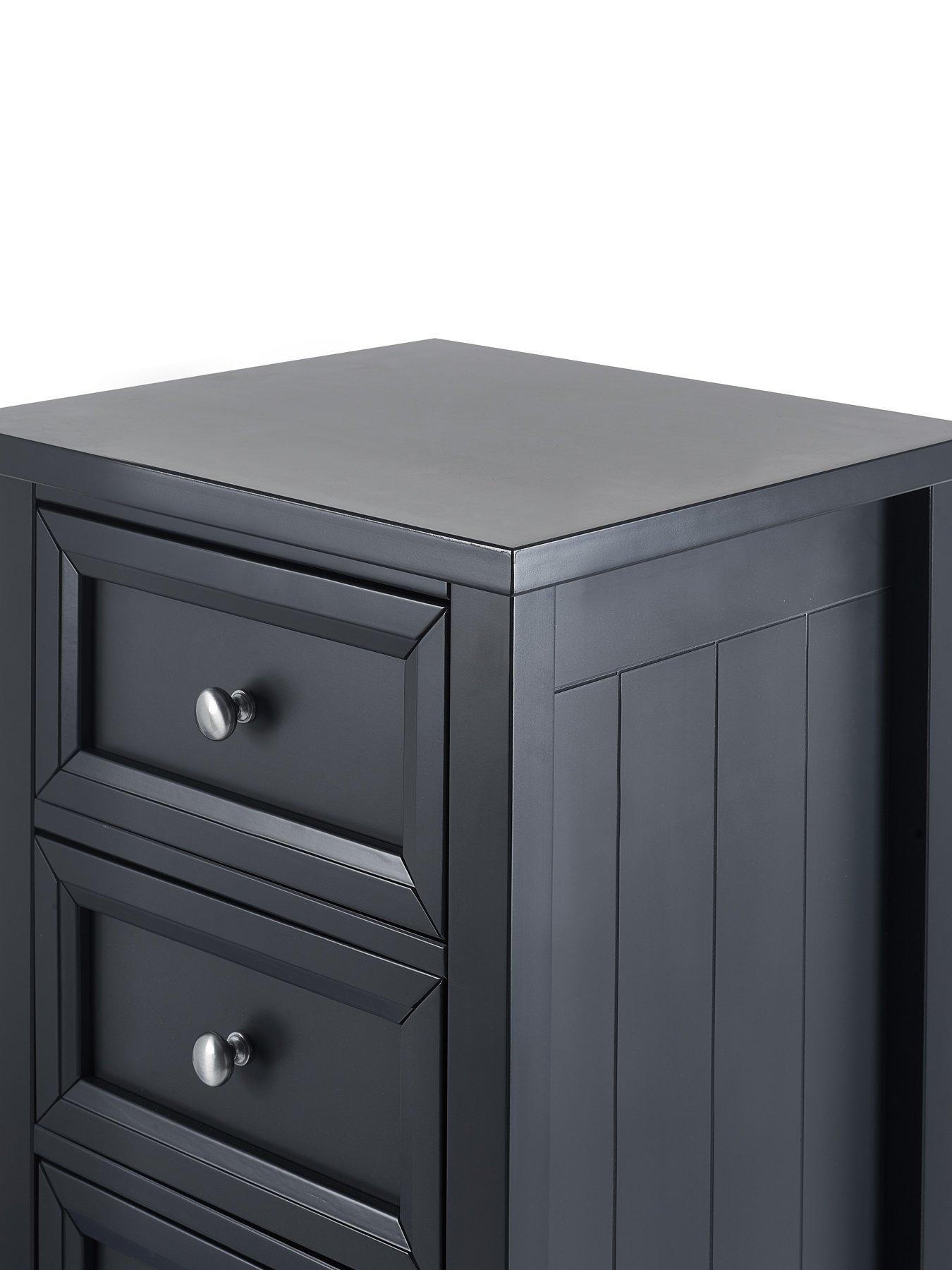 Image 6 of 6 of Julian Bowen Maine 5 Drawer Tall Chest Anthracite