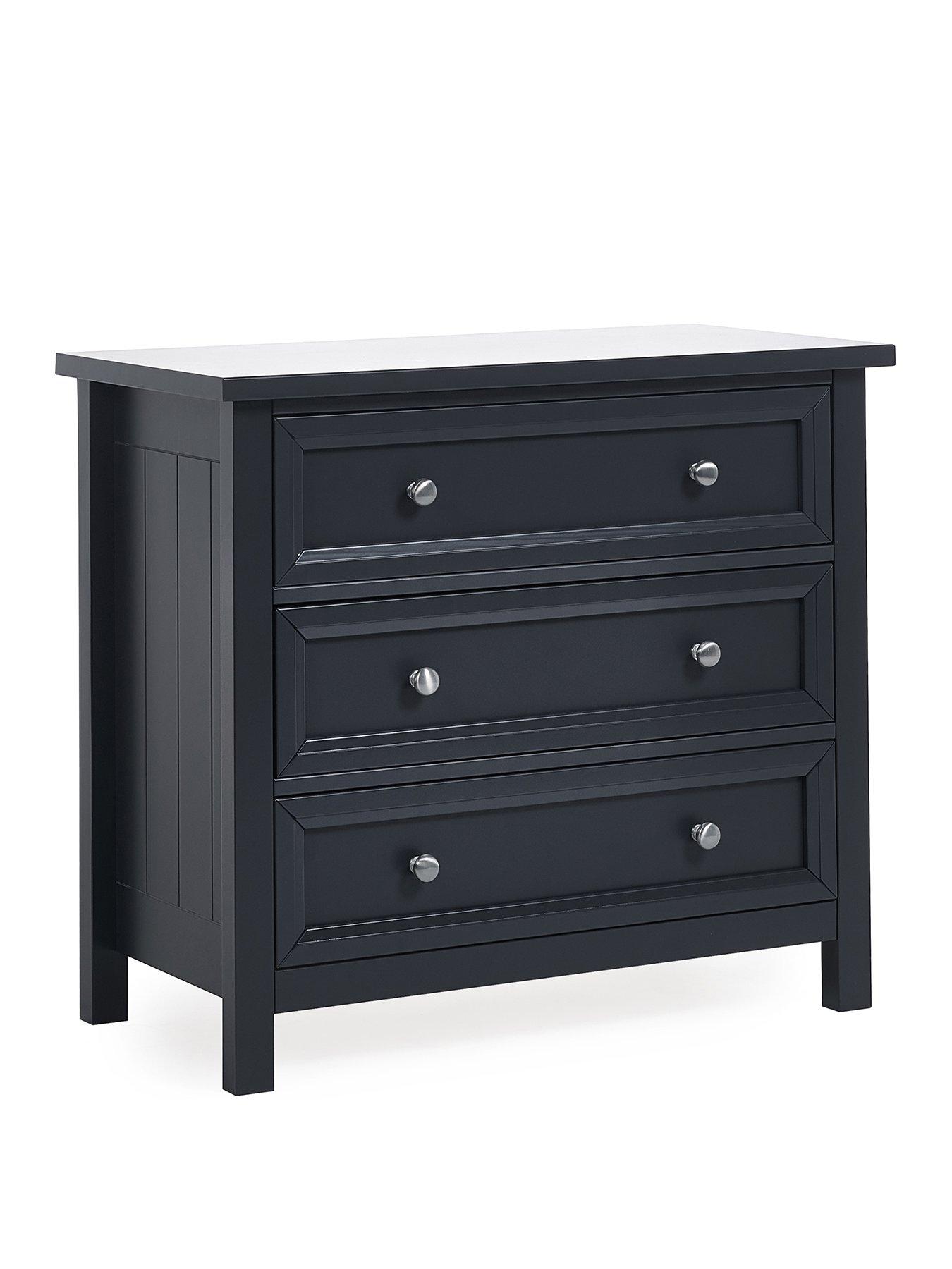 julian-bowen-maine-3-drawer-wide-chest-black