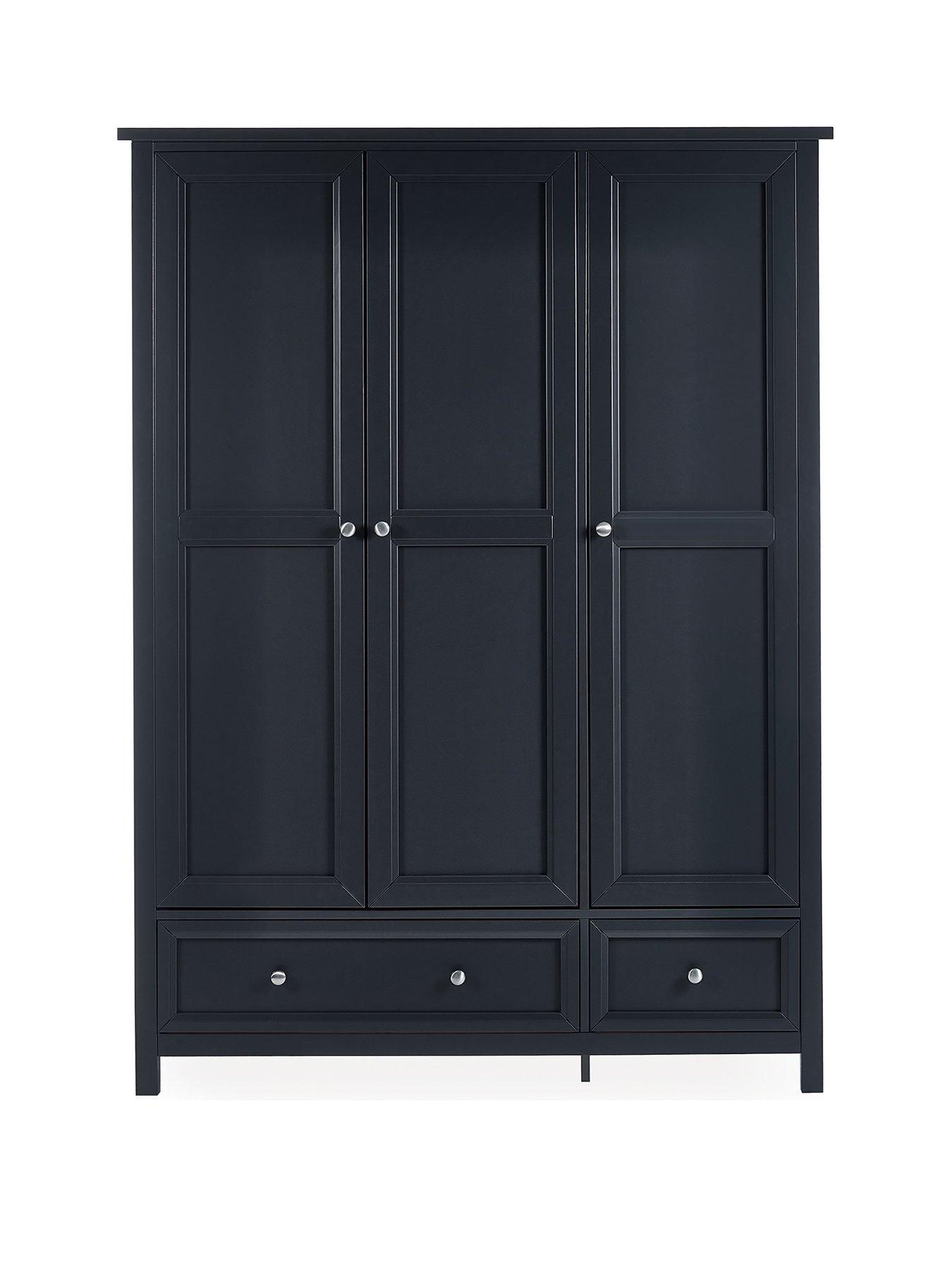 julian-bowen-maine-3-door-2-drawer-wardrobe-blackback