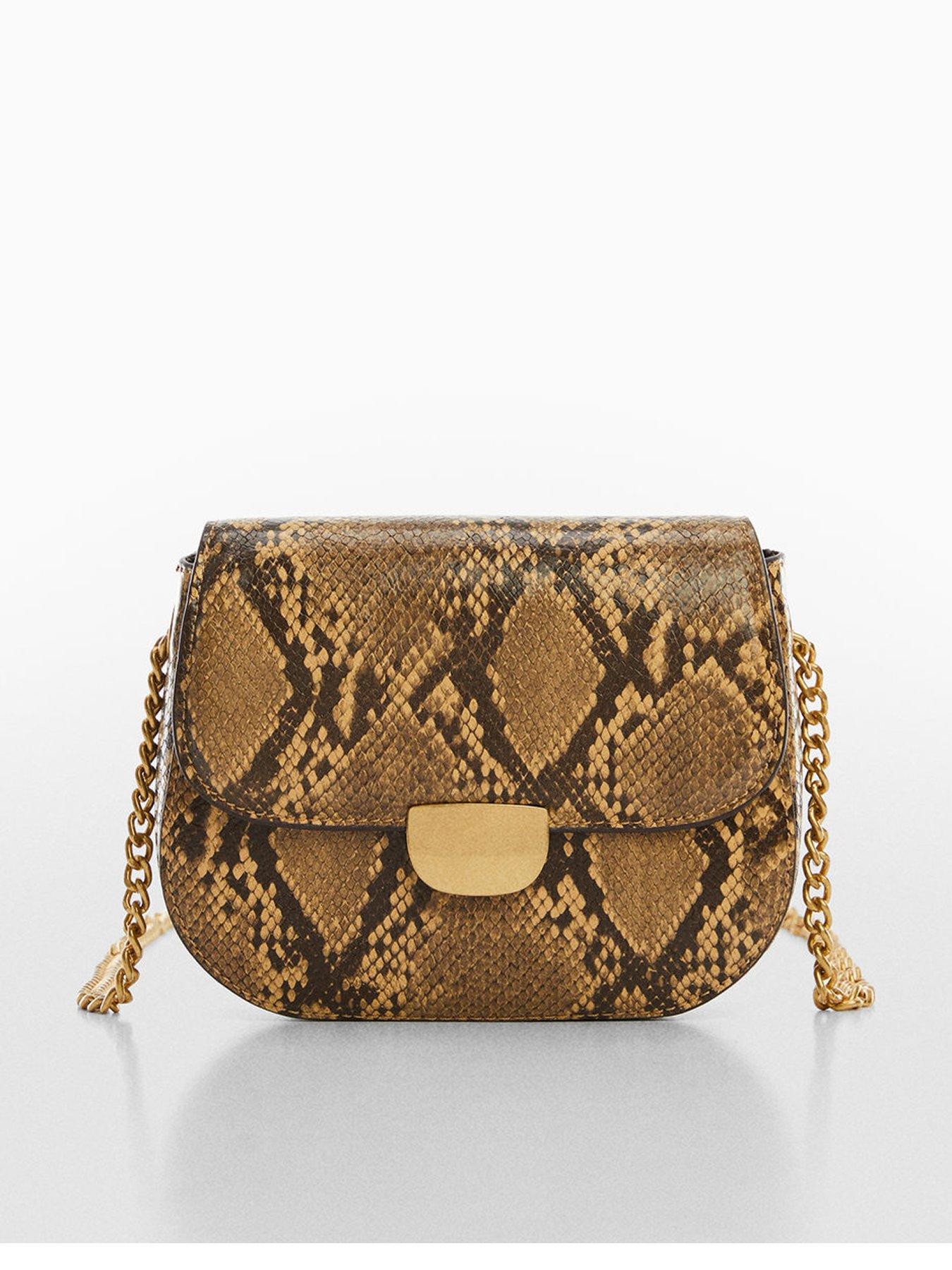 Mango discount snakeskin bag