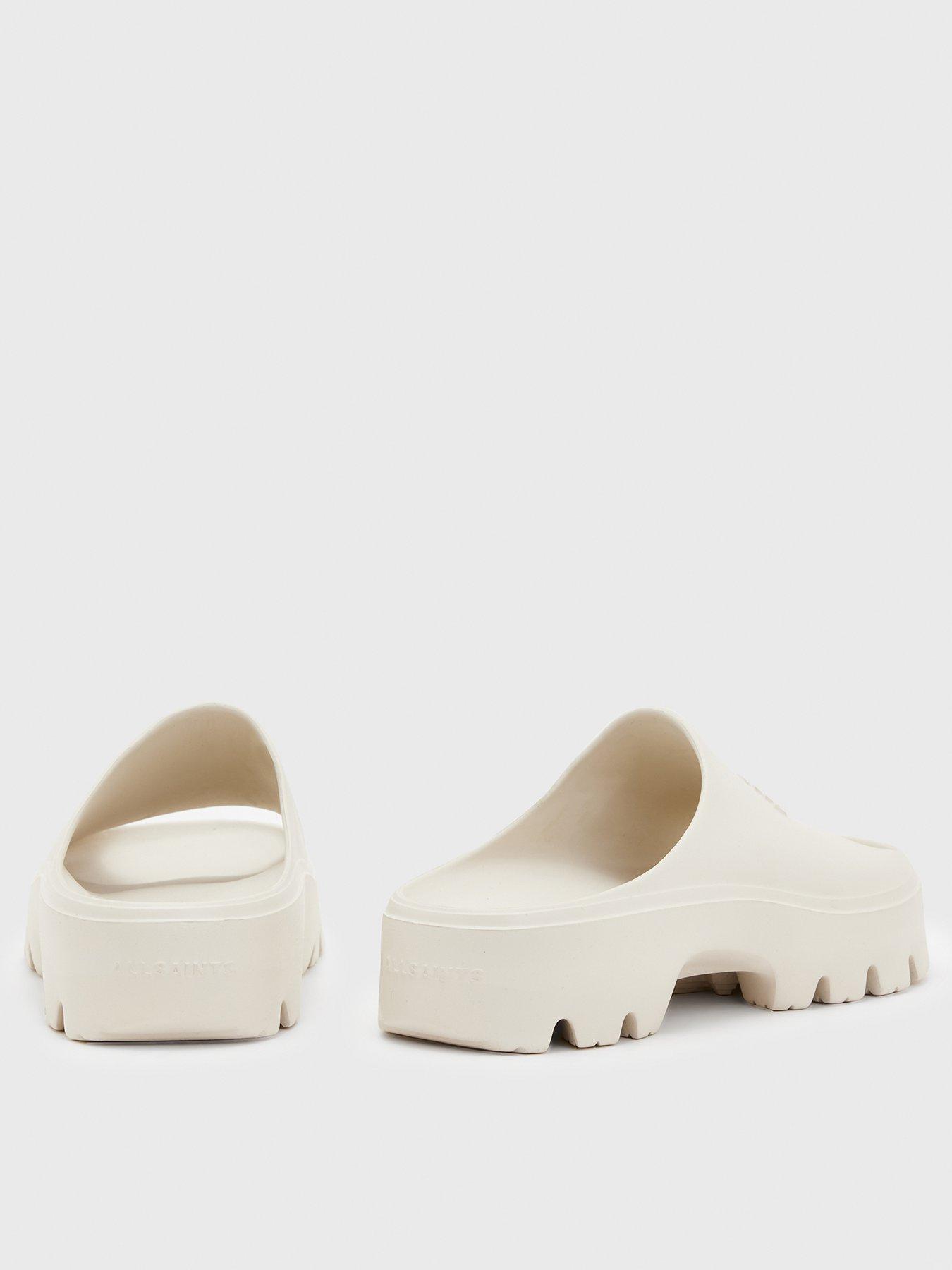 Image 3 of 6 of AllSaints Eclipse Flatform Sliders - White