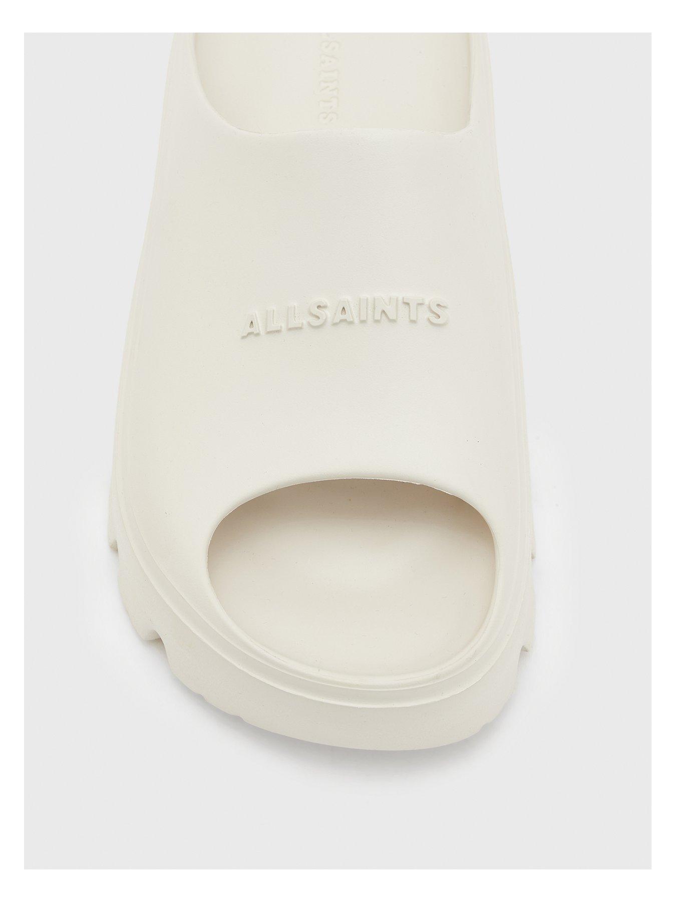 Image 4 of 6 of AllSaints Eclipse Flatform Sliders - White
