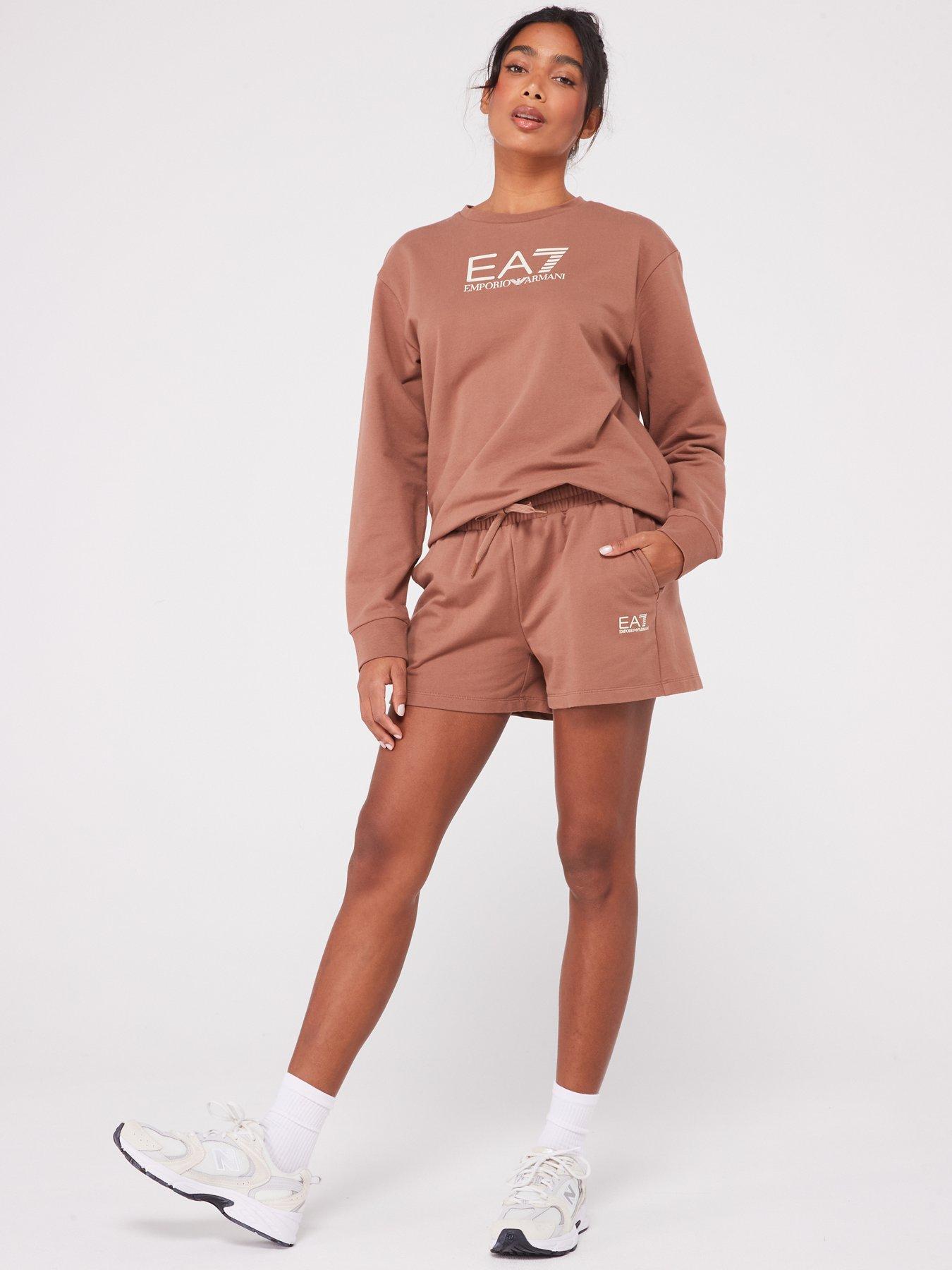 ea7-emporio-armani-logo-sweat-and-short-set-brownback