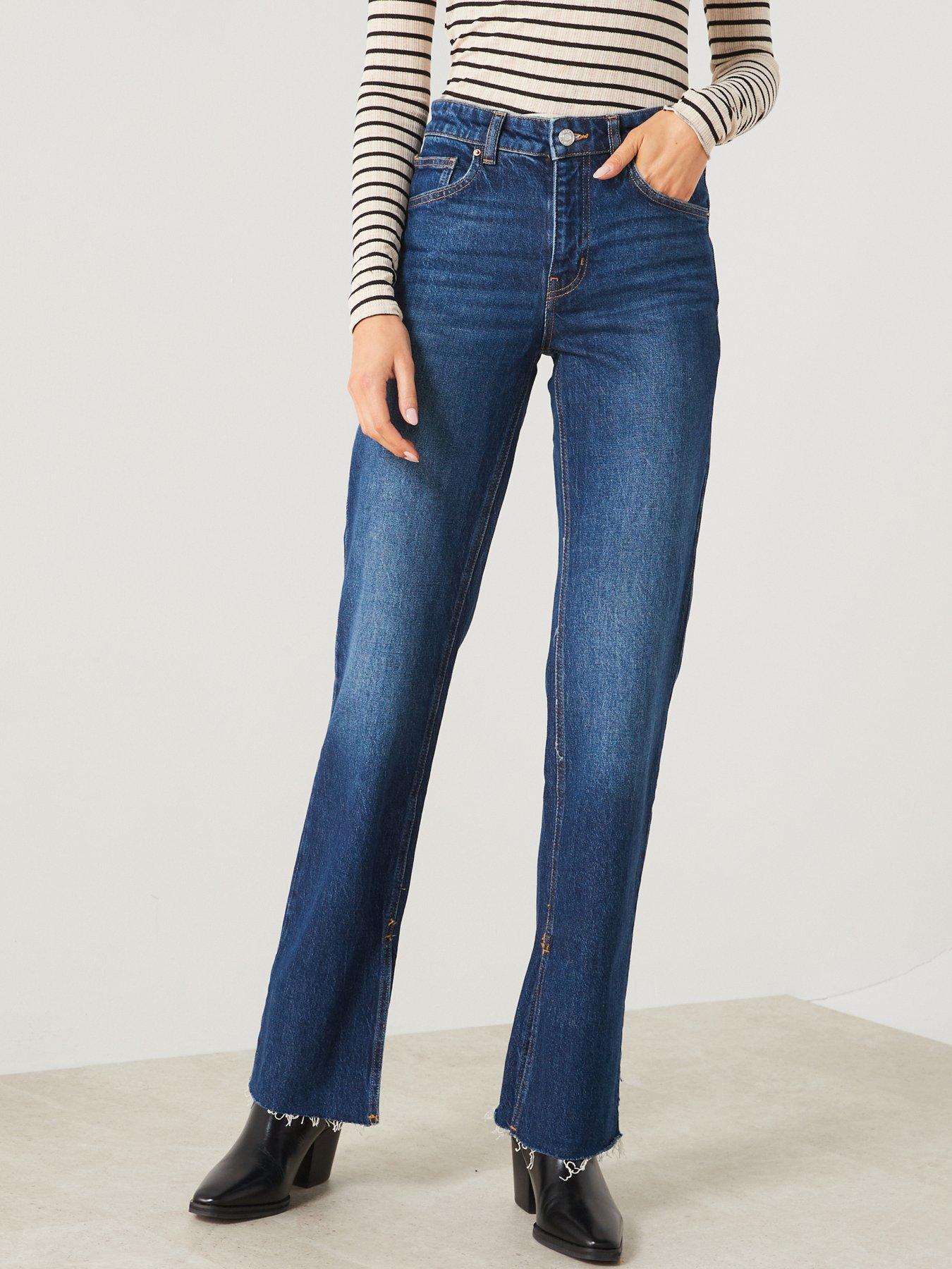 mango-flared-design-medium-waist-jeans