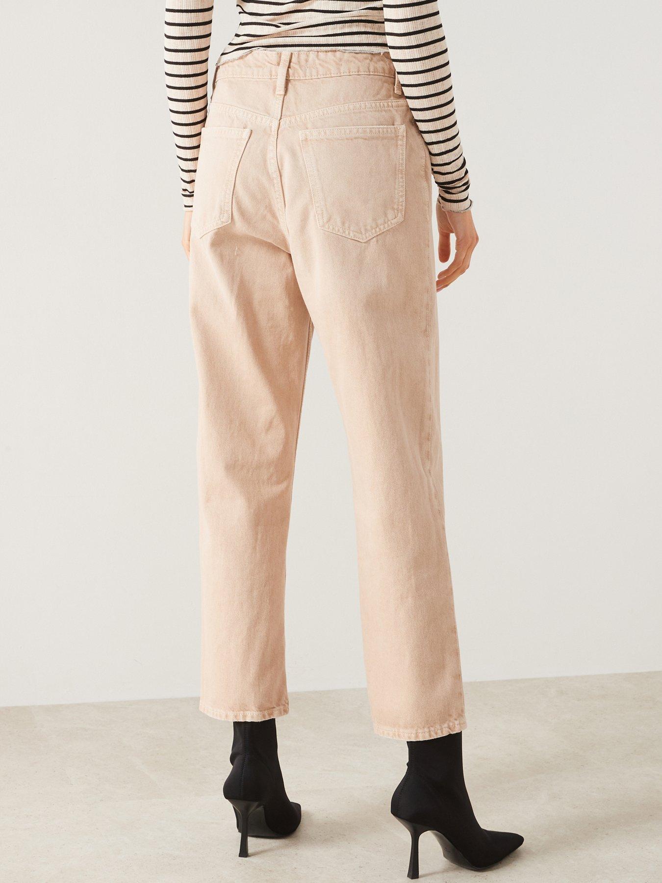 mango-beige-high-waist-mom-jeansstillFront