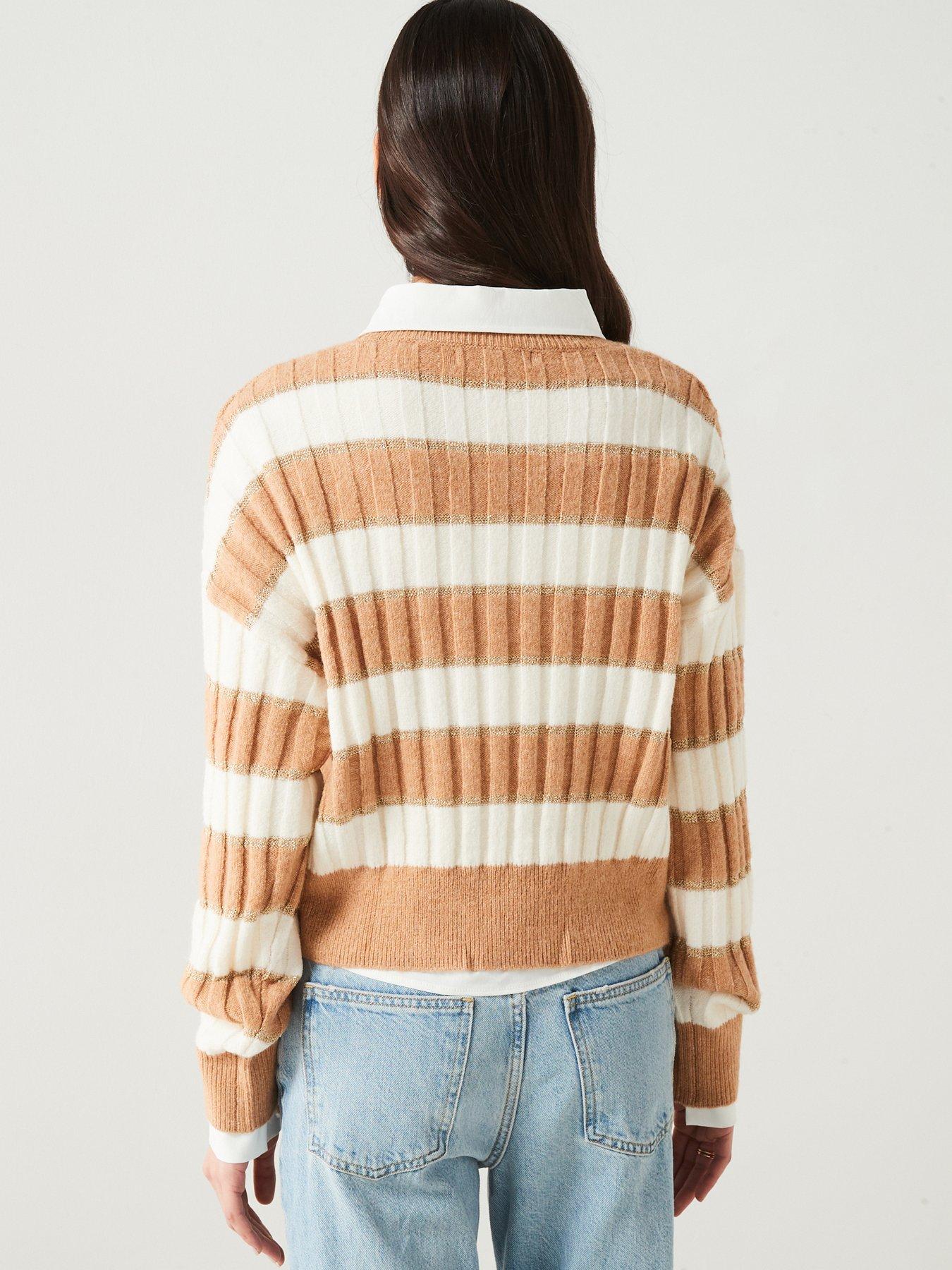 mango-striped-cable-knit-design-sweaterstillFront