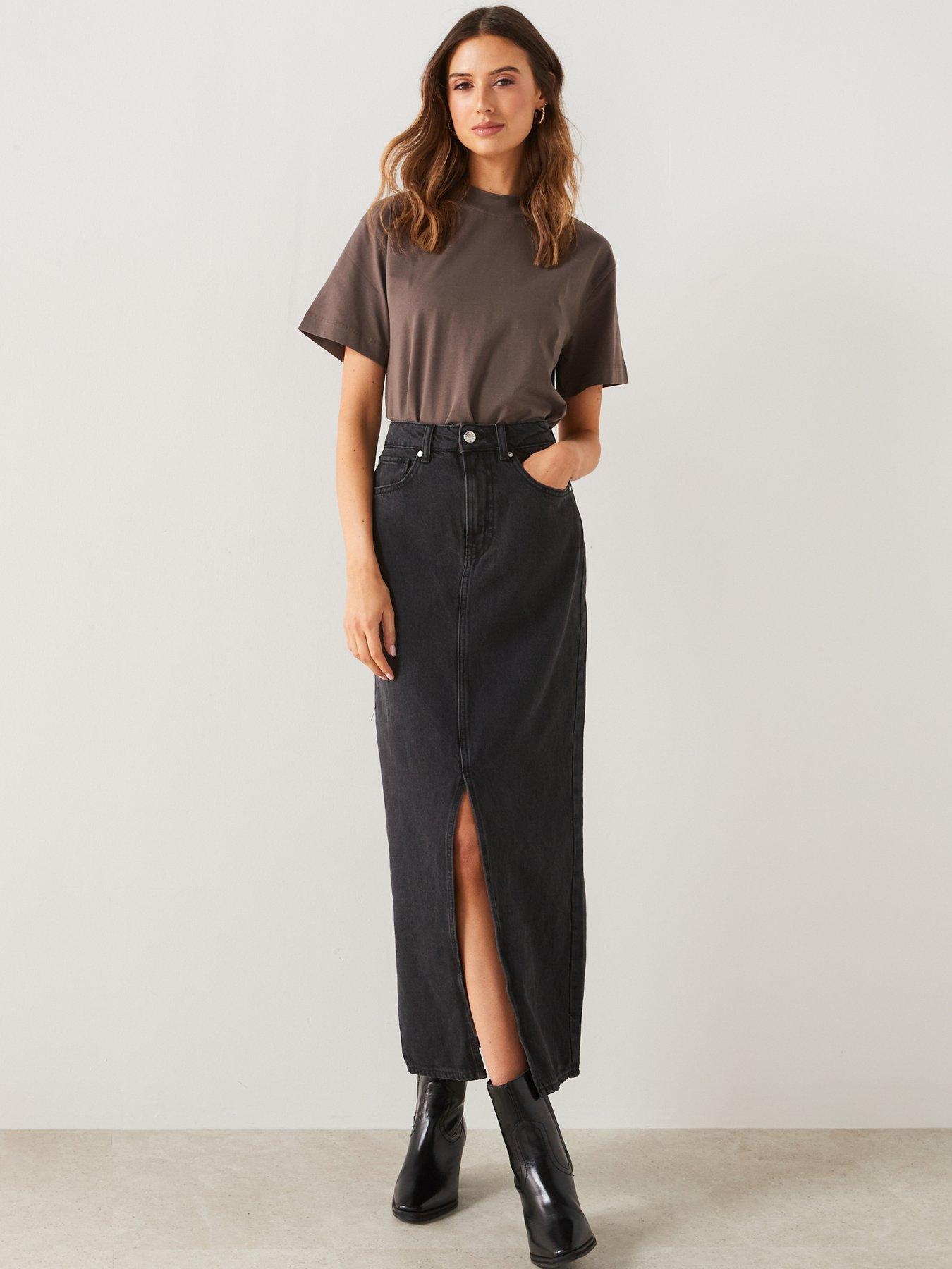 mango-slit-denim-midi-skirt-blackback