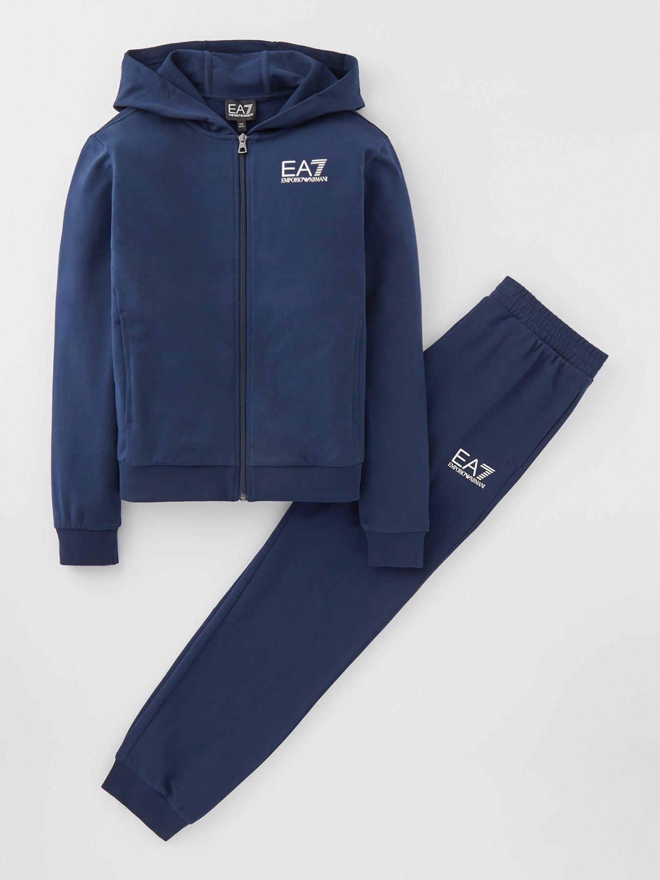 Navy blue armani tracksuit online