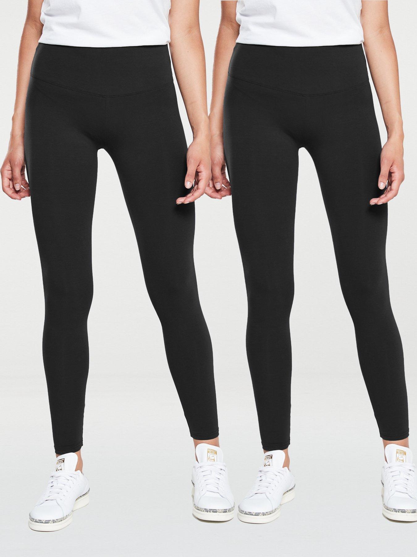 Black thick leggings river island hotsell