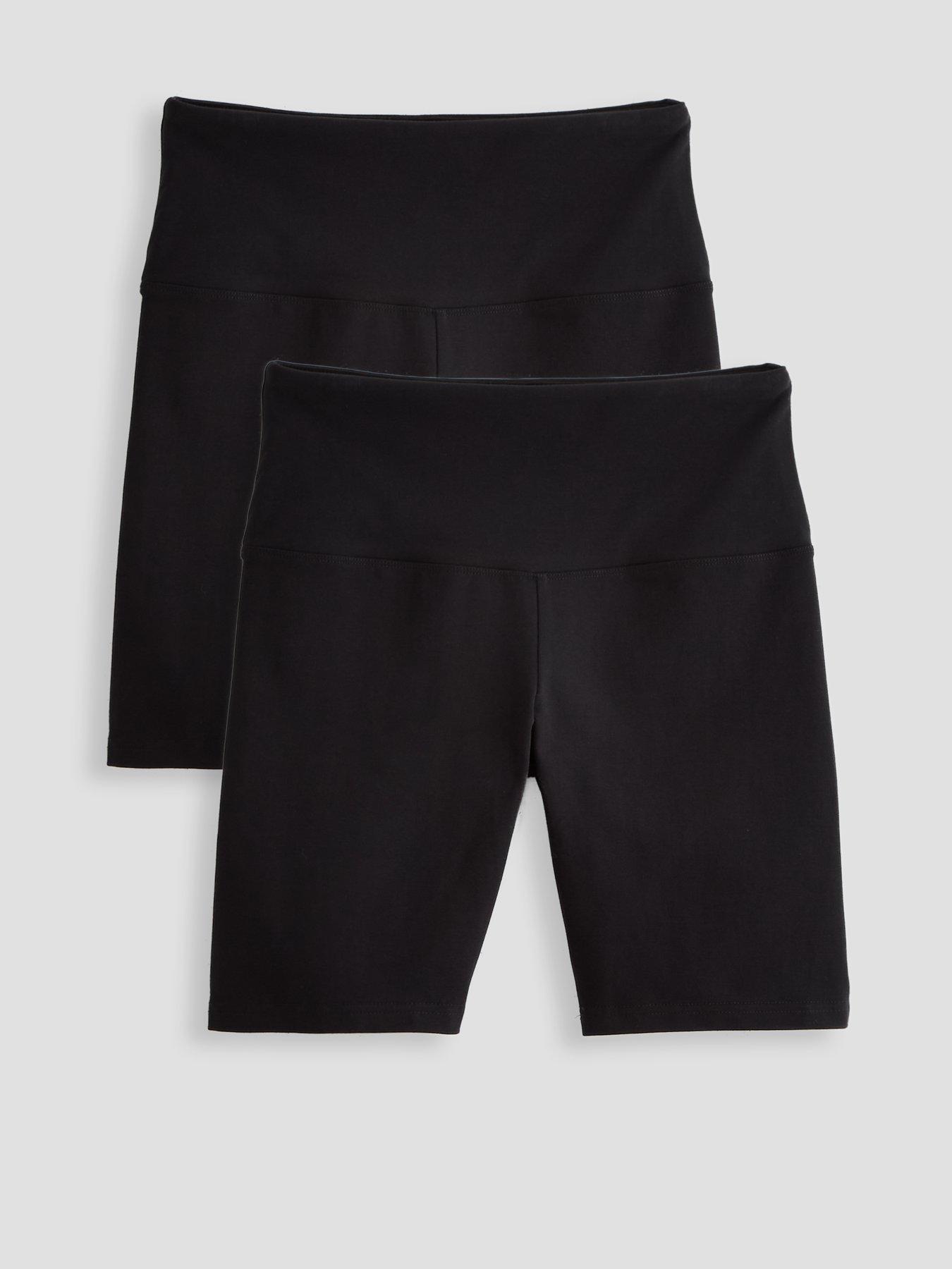 Image 1 of 7 of The Very Collection 2 Pack Confident Curve Cycling Short - Black/Black