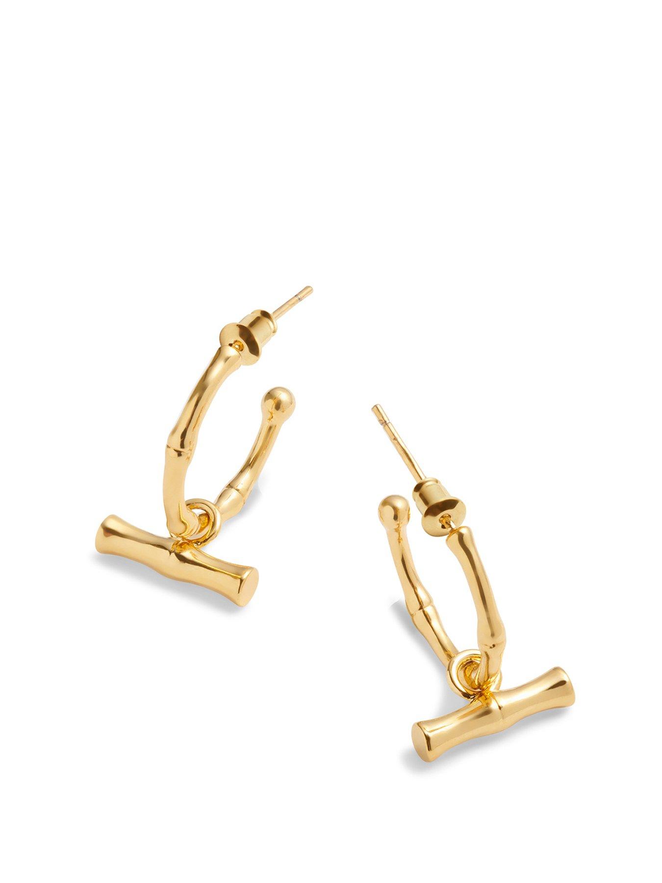 katie-loxton-bamboo-waterproof-gold-earrings