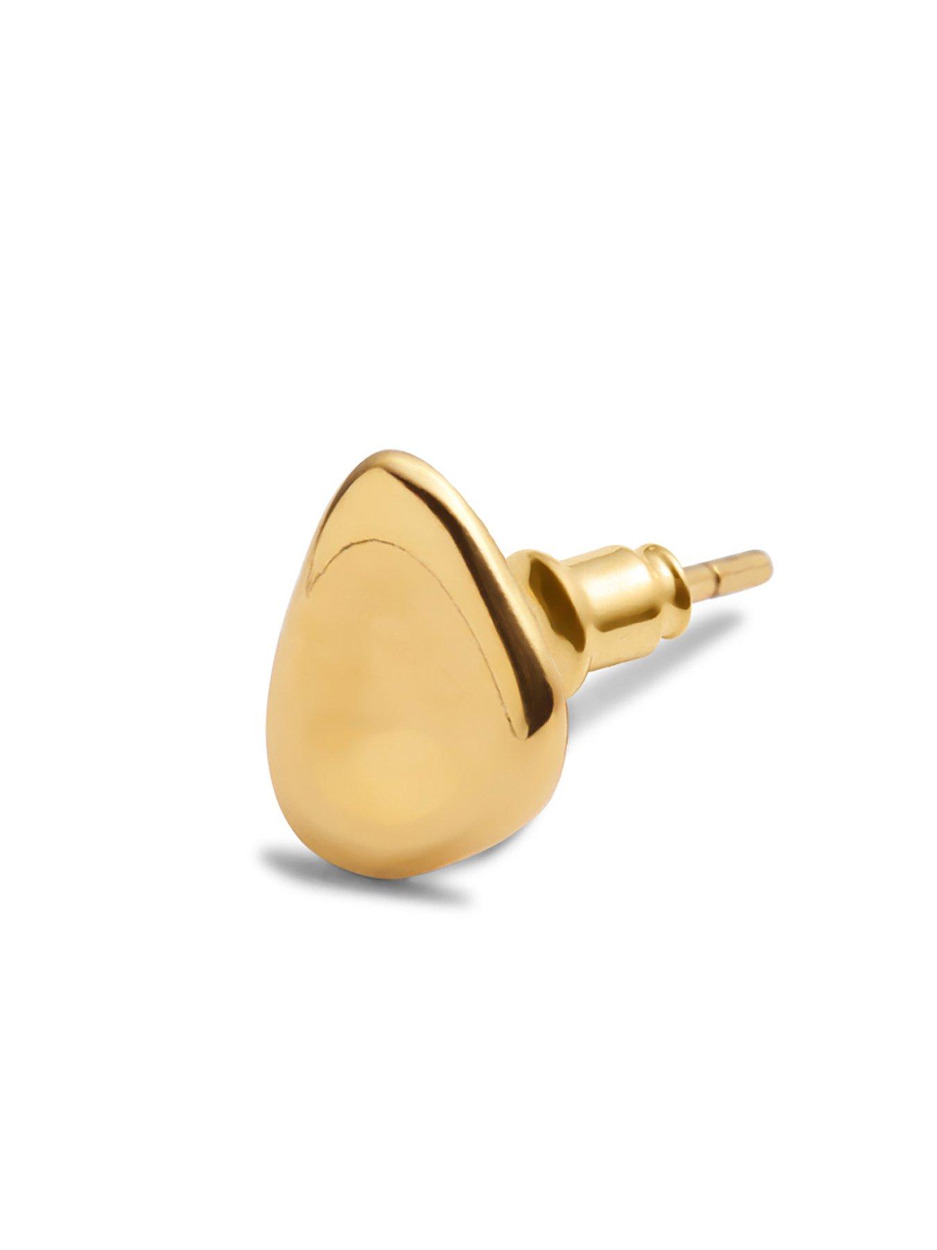 katie-loxton-forever-waterproof-gold-pebble-earringsback