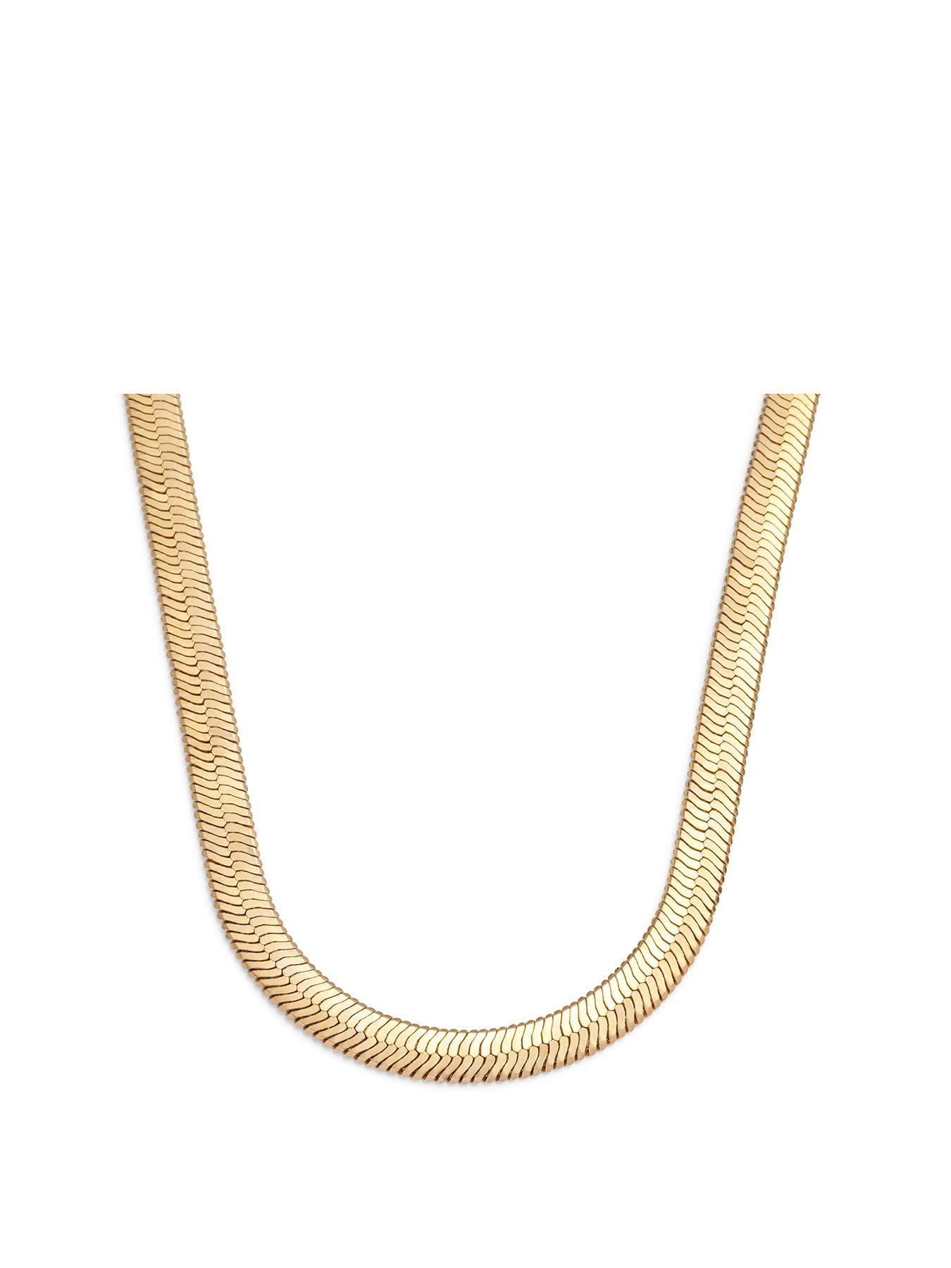 Katie Loxton Ciana Waterproof Gold Large Snake Chain Necklace