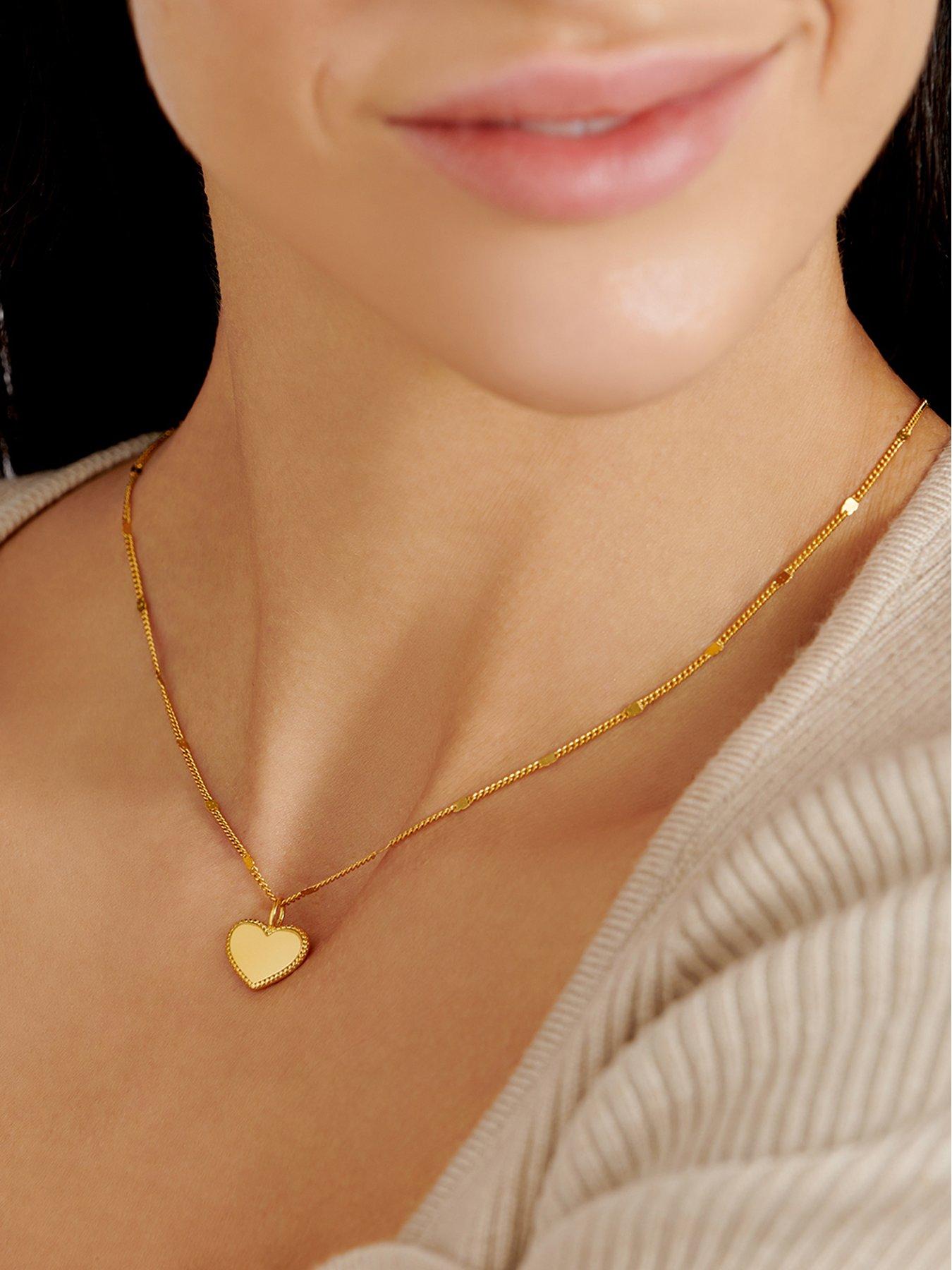 katie-loxton-forever-waterproof-gold-heart-necklacestillFront