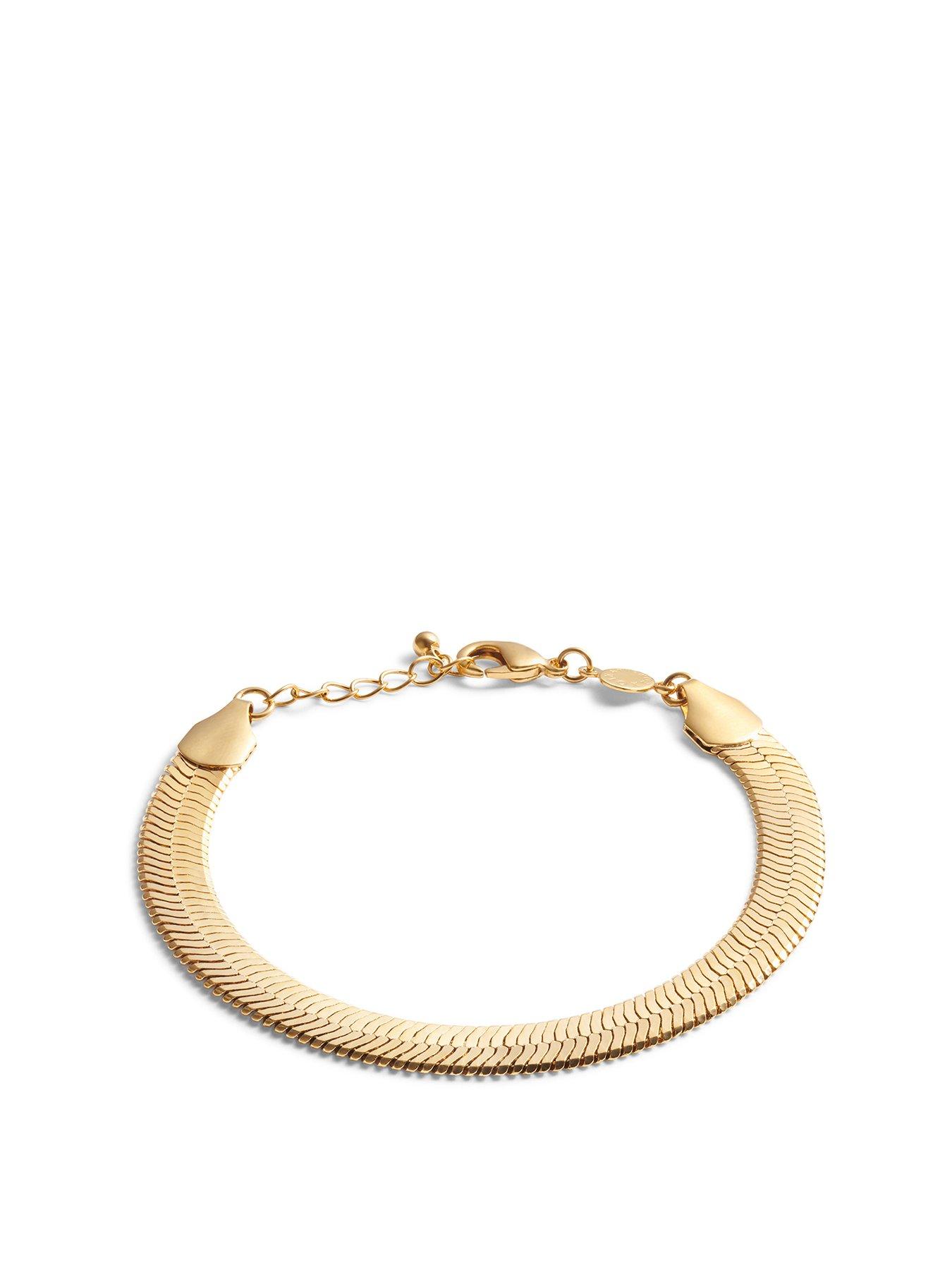 katie-loxton-ciana-waterproof-gold-large-snake-chain-bracelet