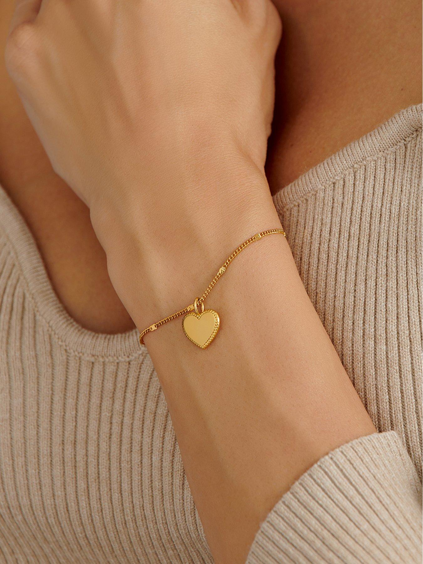 katie-loxton-forever-waterproof-gold-heart-braceletstillFront