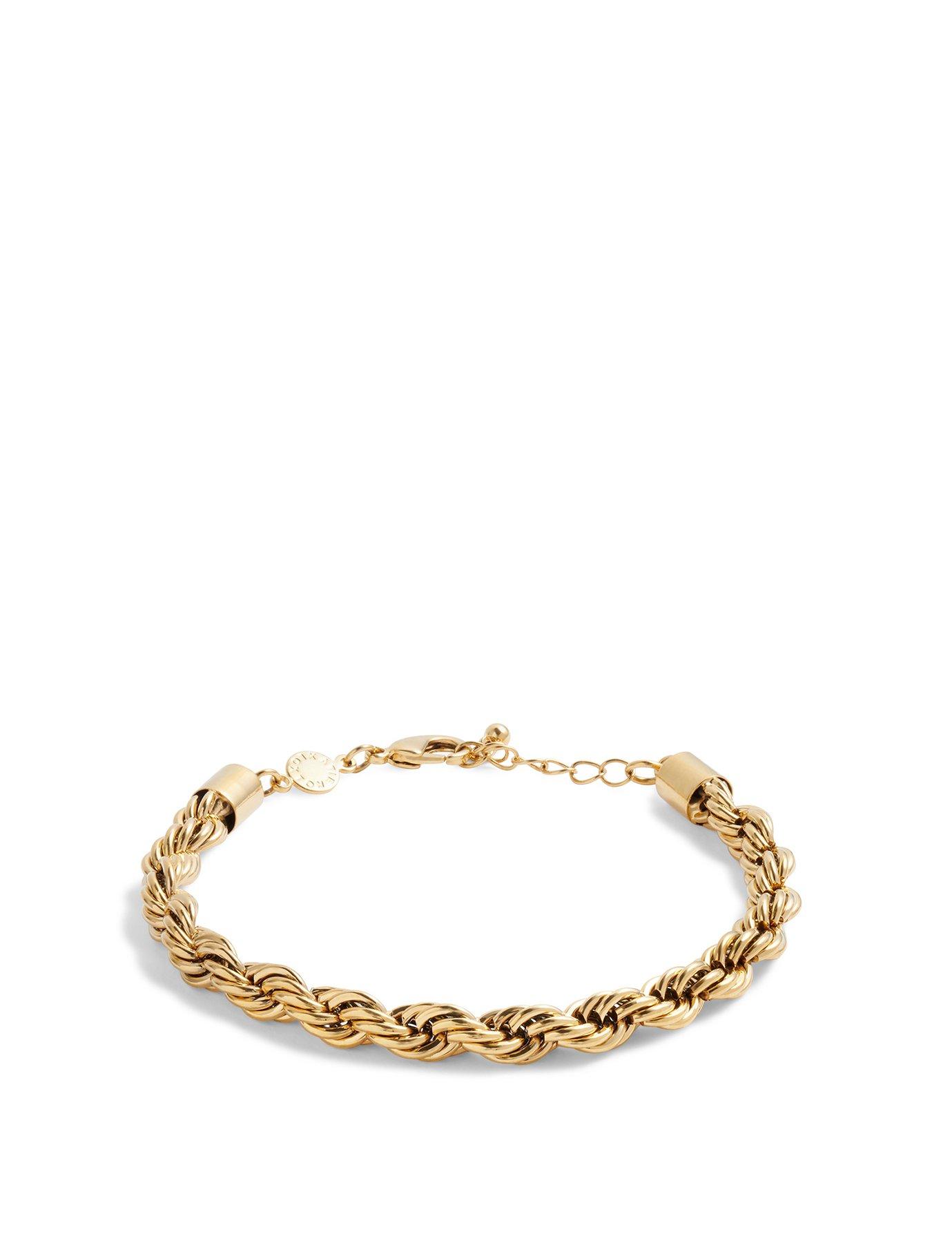 katie-loxton-reine-waterproof-gold-rope-bracelet