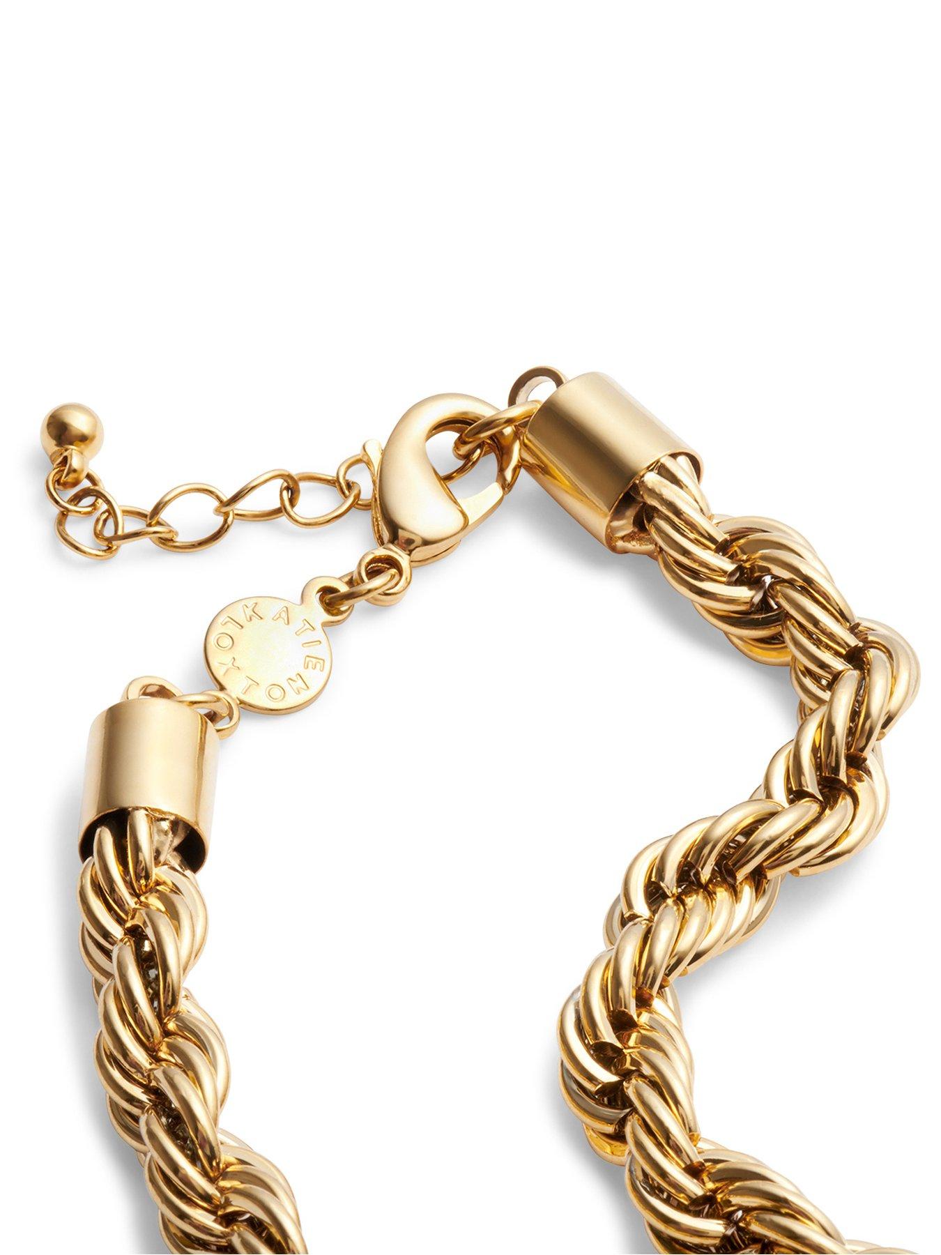 katie-loxton-reine-waterproof-gold-rope-braceletback