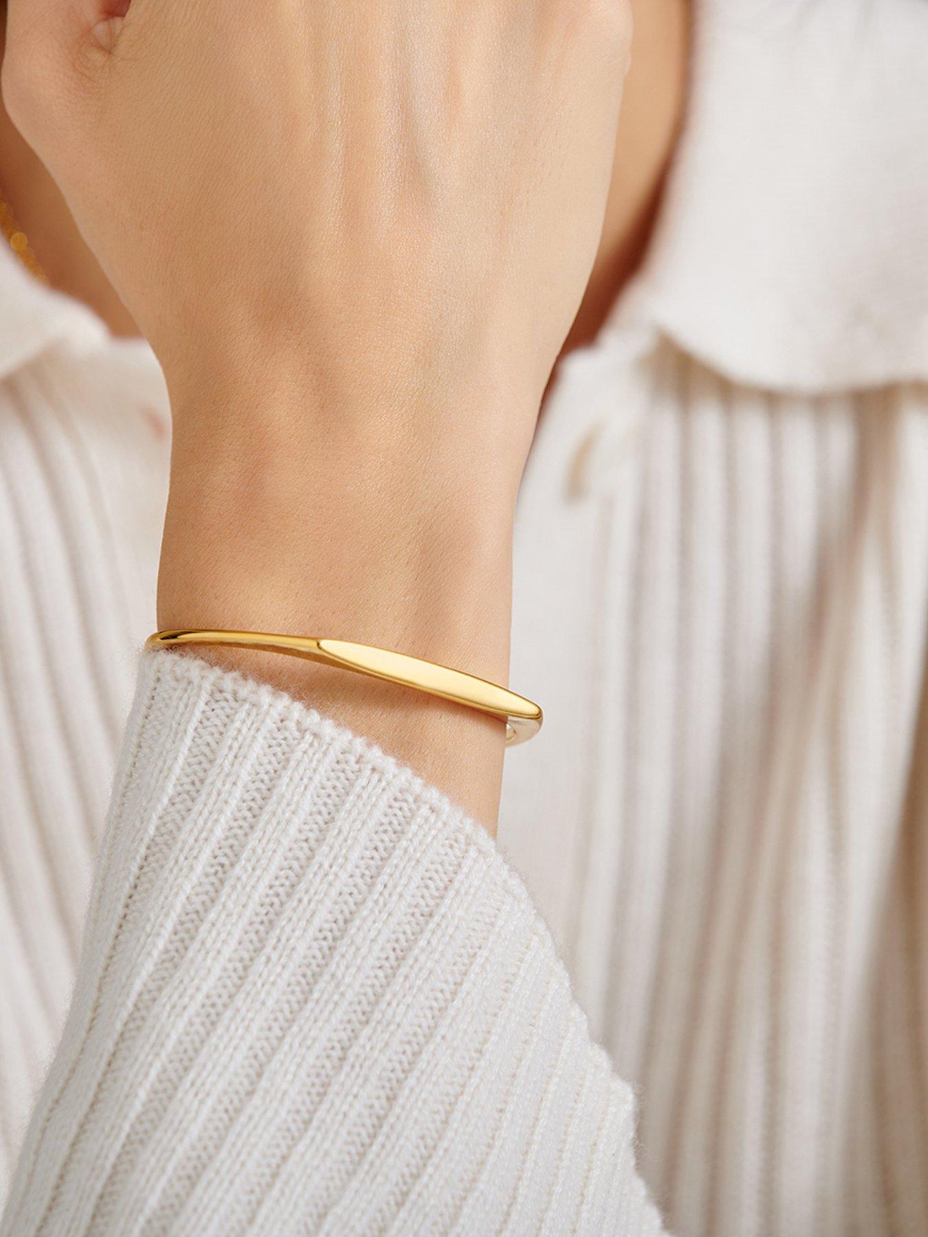 katie-loxton-signet-waterproof-gold-banglestillFront