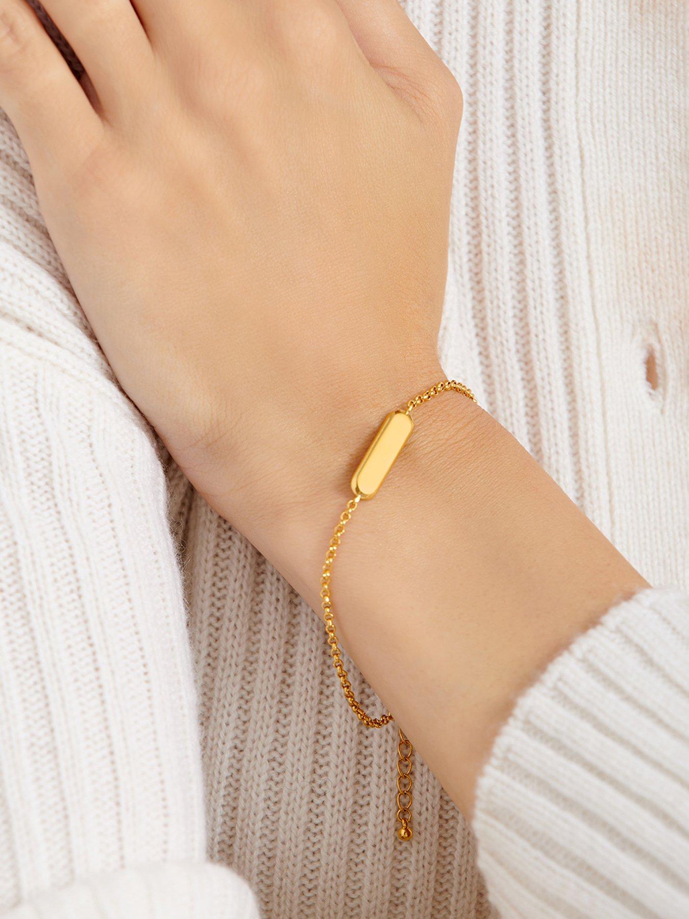 katie-loxton-signet-waterproof-gold-braceletstillFront