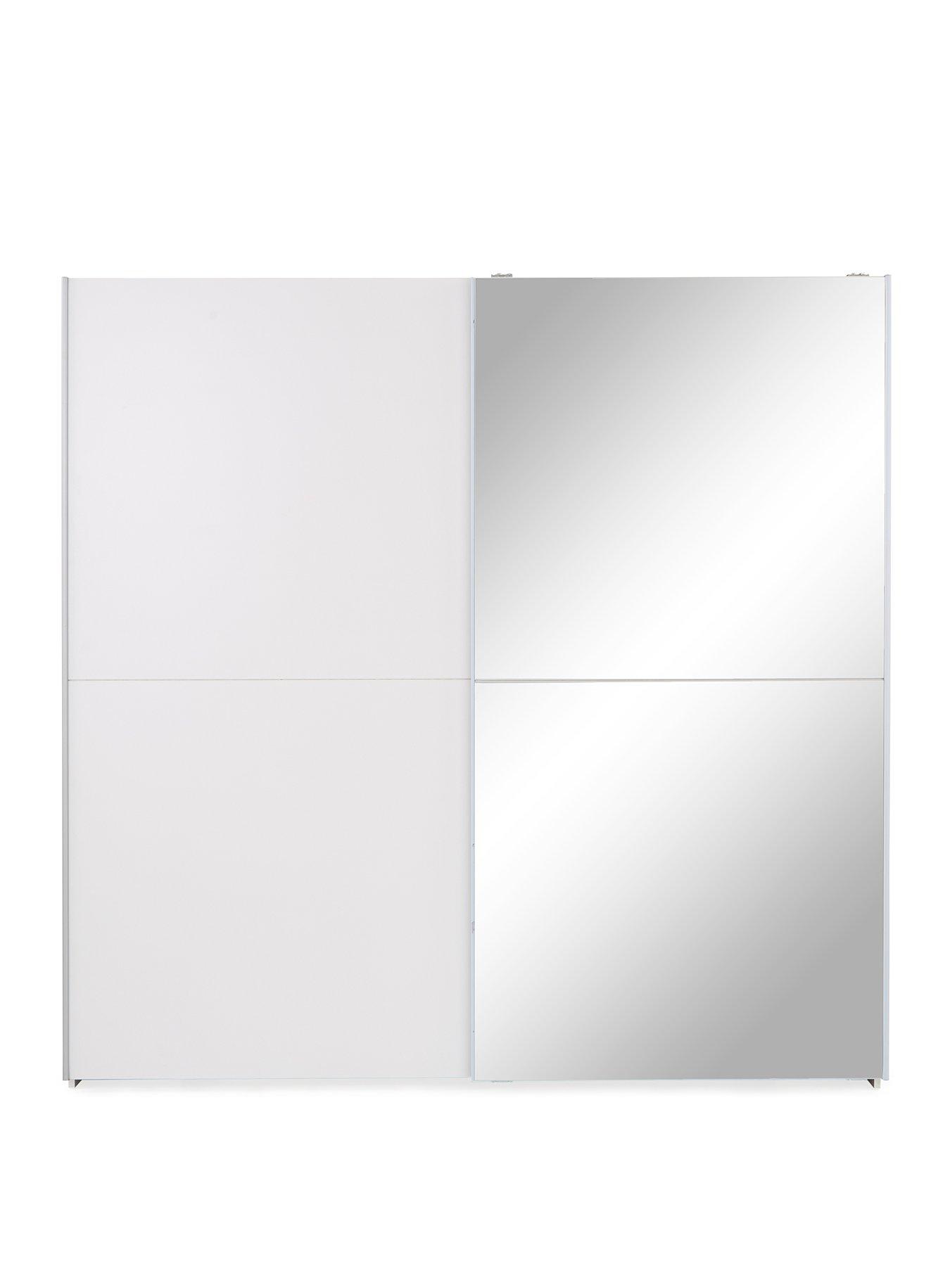 very-home-nico-190-cmnbsp2-doornbspsliding-mirrored-wardrobe-whitestillFront