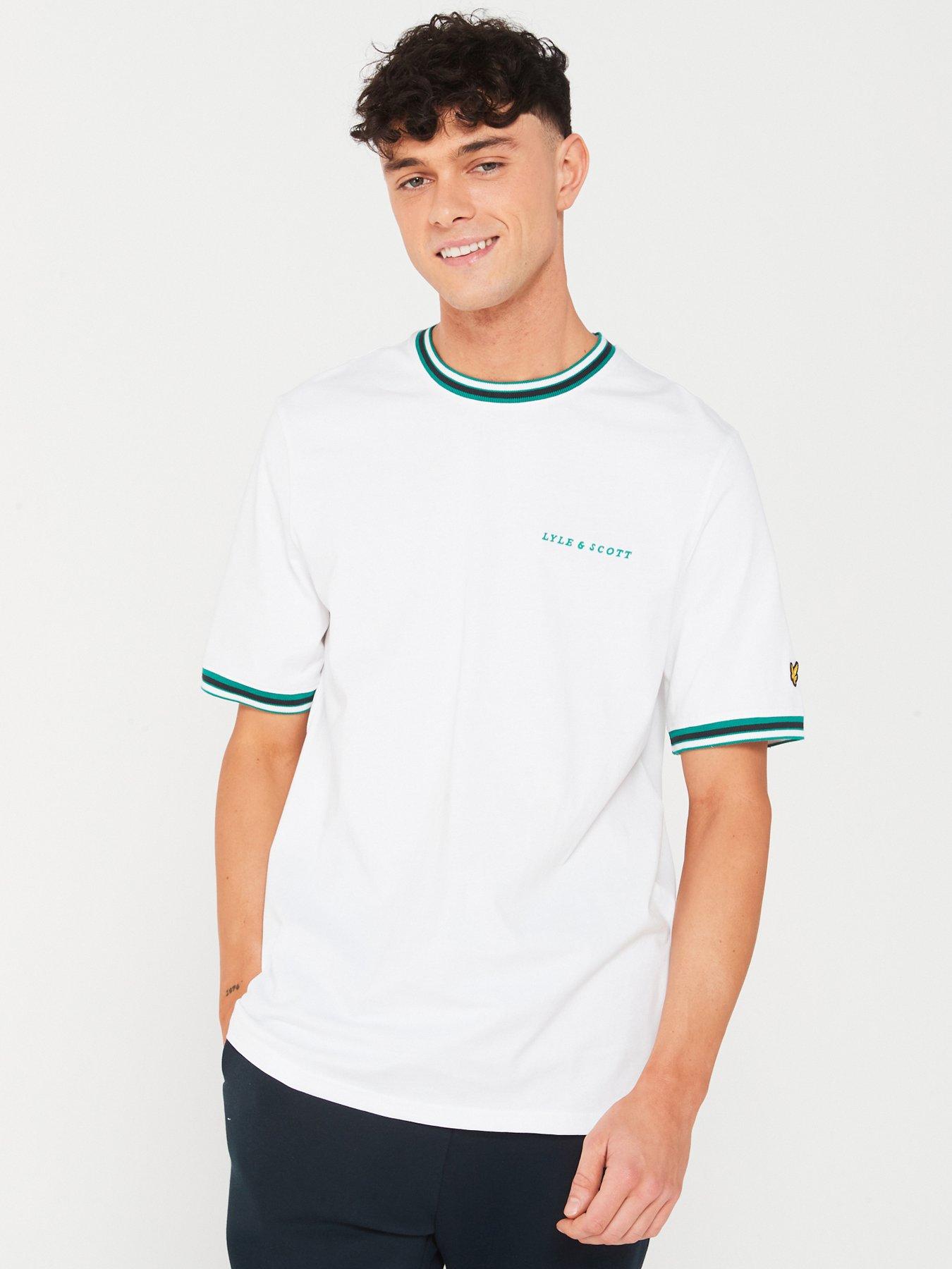 Lyle and scott white best sale t shirt