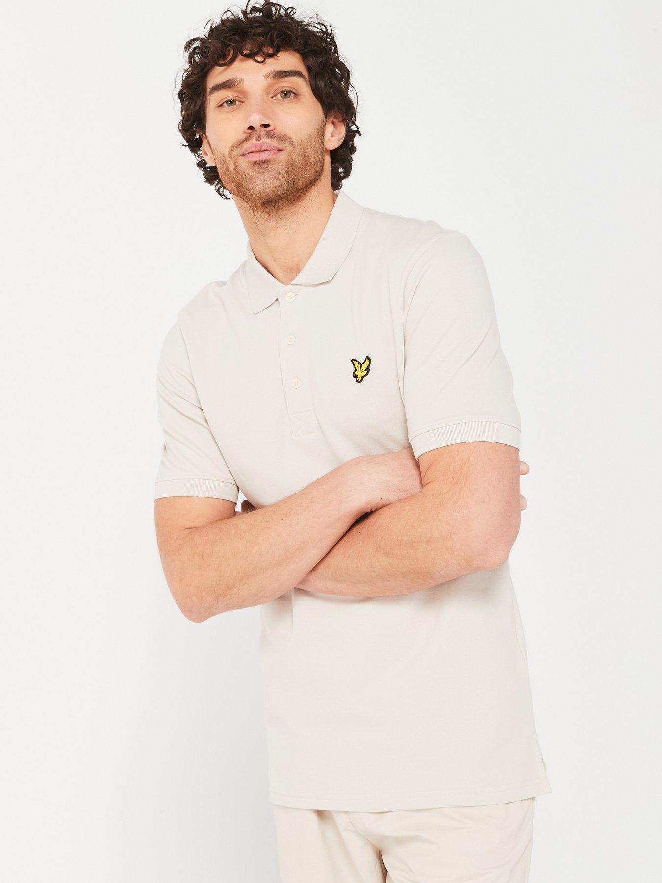 lyle-scott-plain-polo-shirt-beige