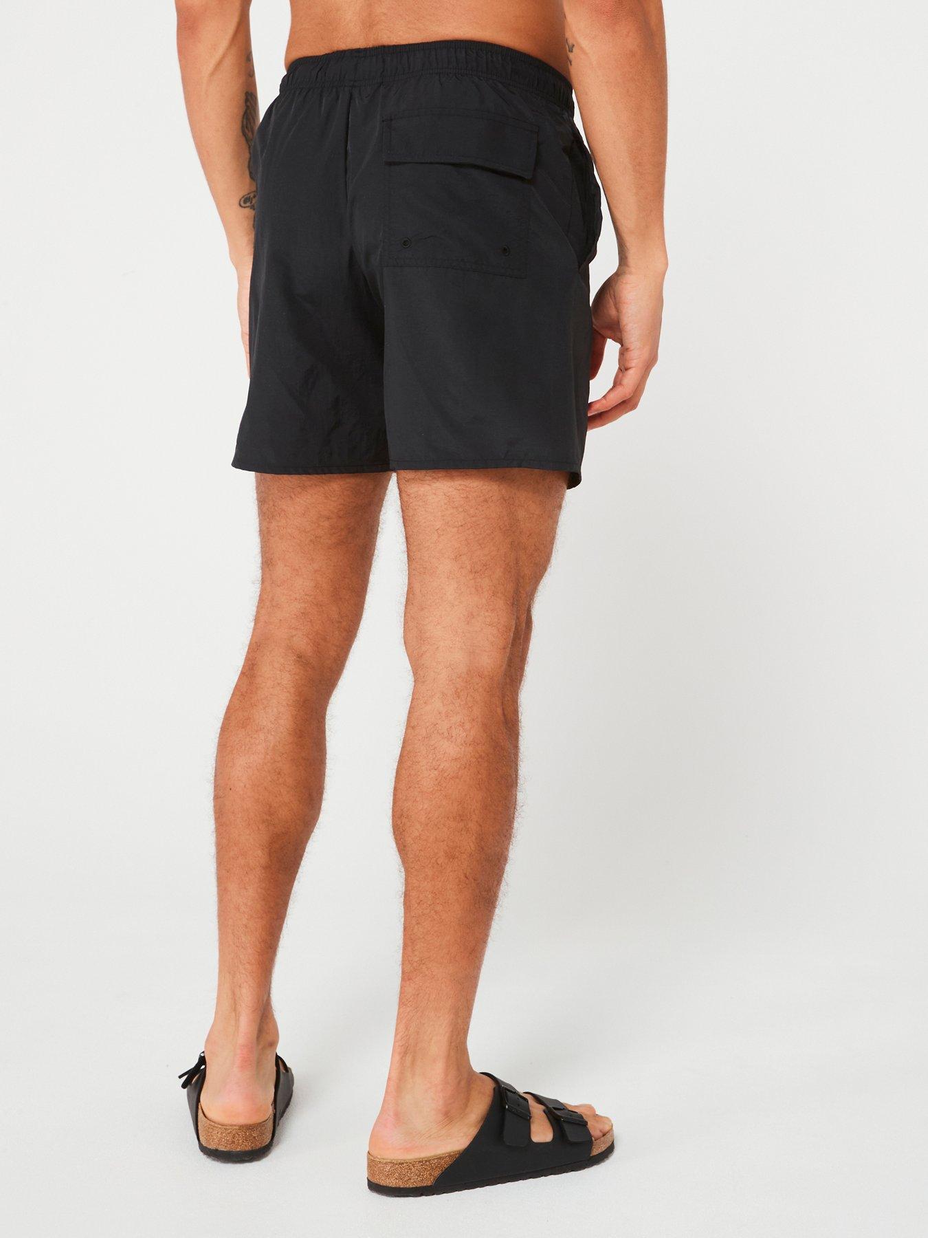 lyle-scott-plain-swim-shorts-blackstillFront