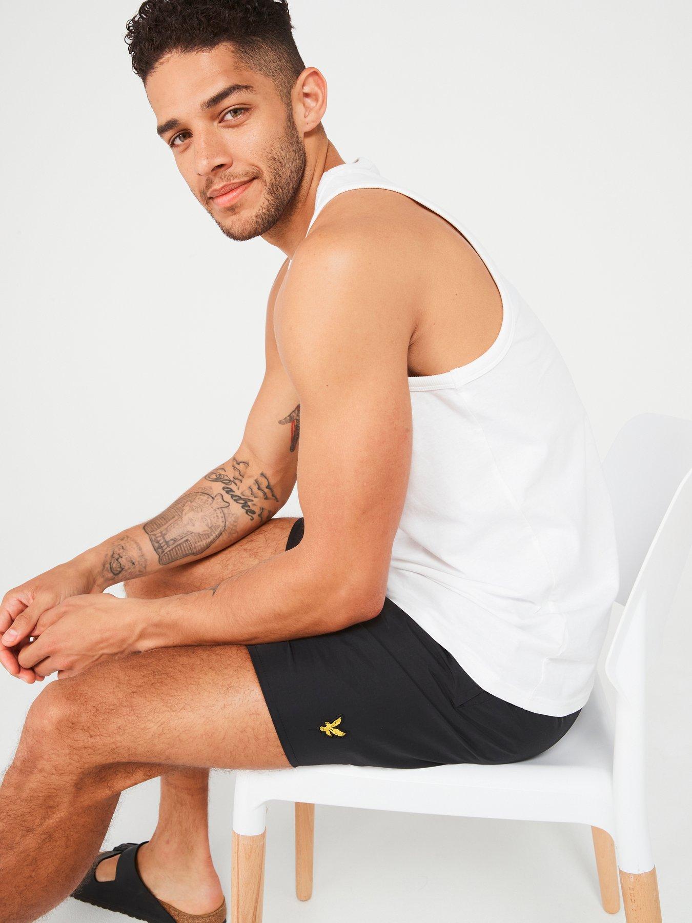 lyle-scott-plain-swim-shorts-blackoutfit