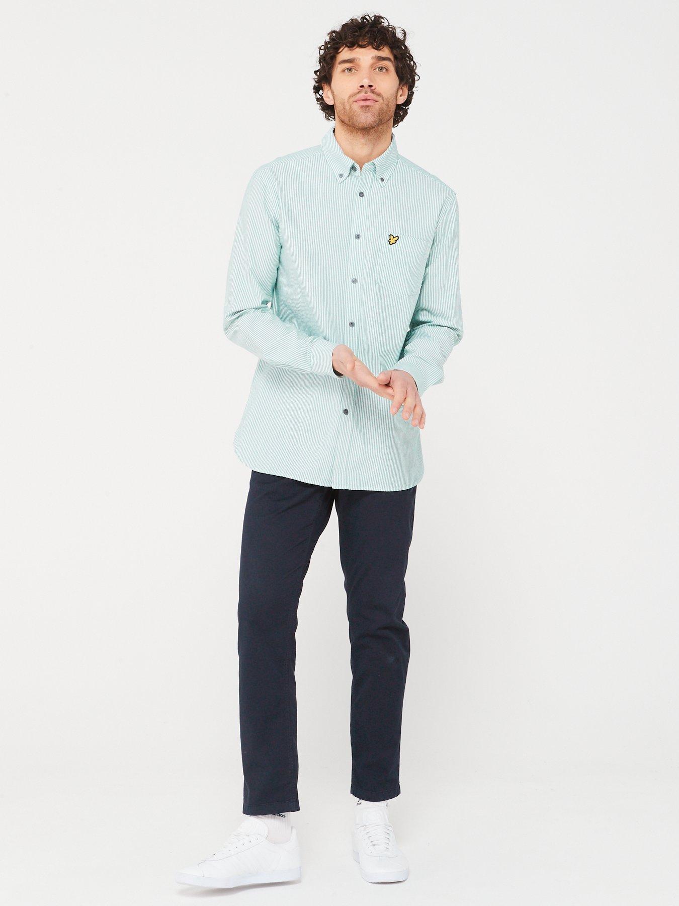 lyle-scott-regular-fit-stripe-oxford-shirt-greenback