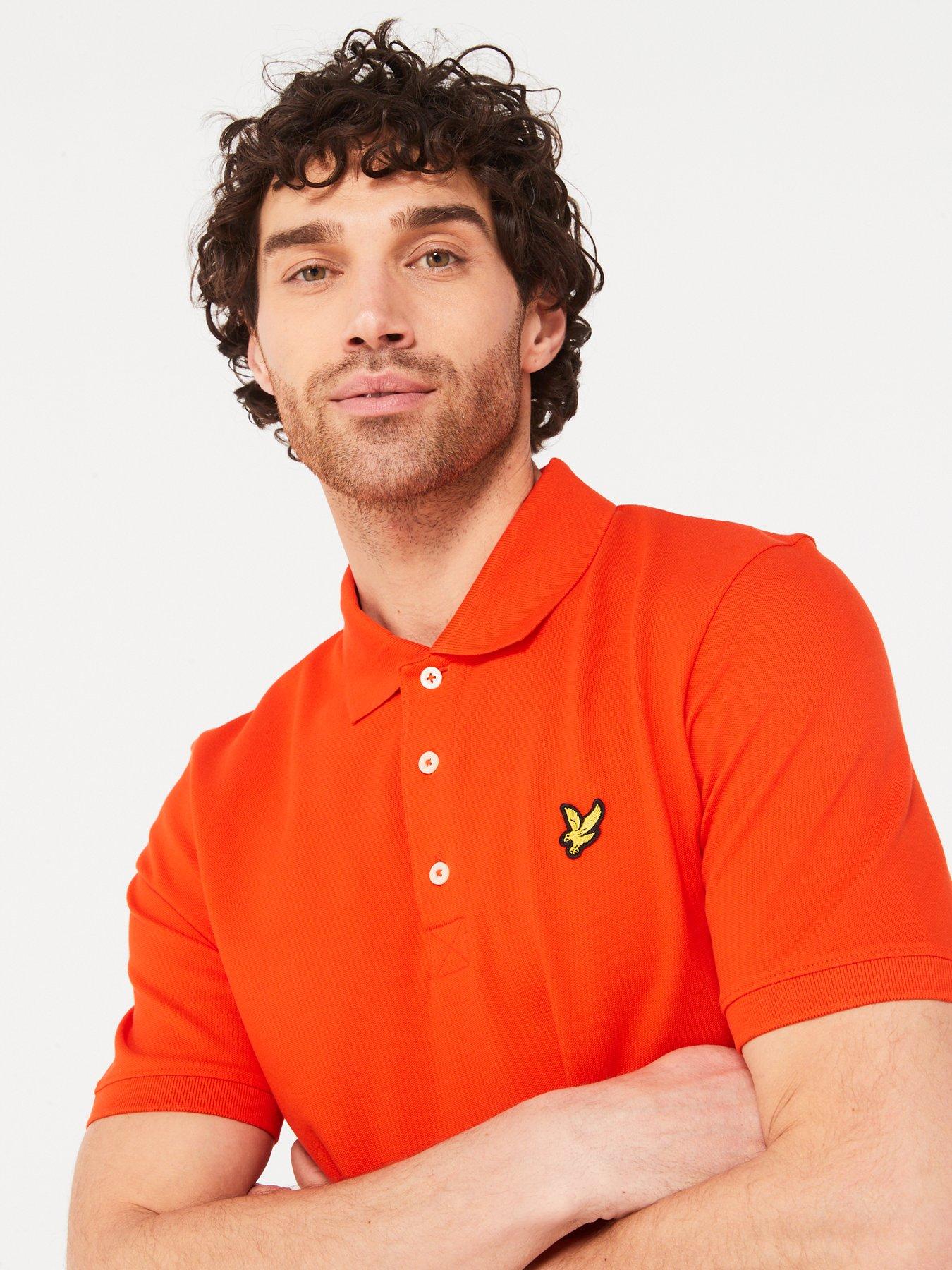 Lyle and scott orange polo sale