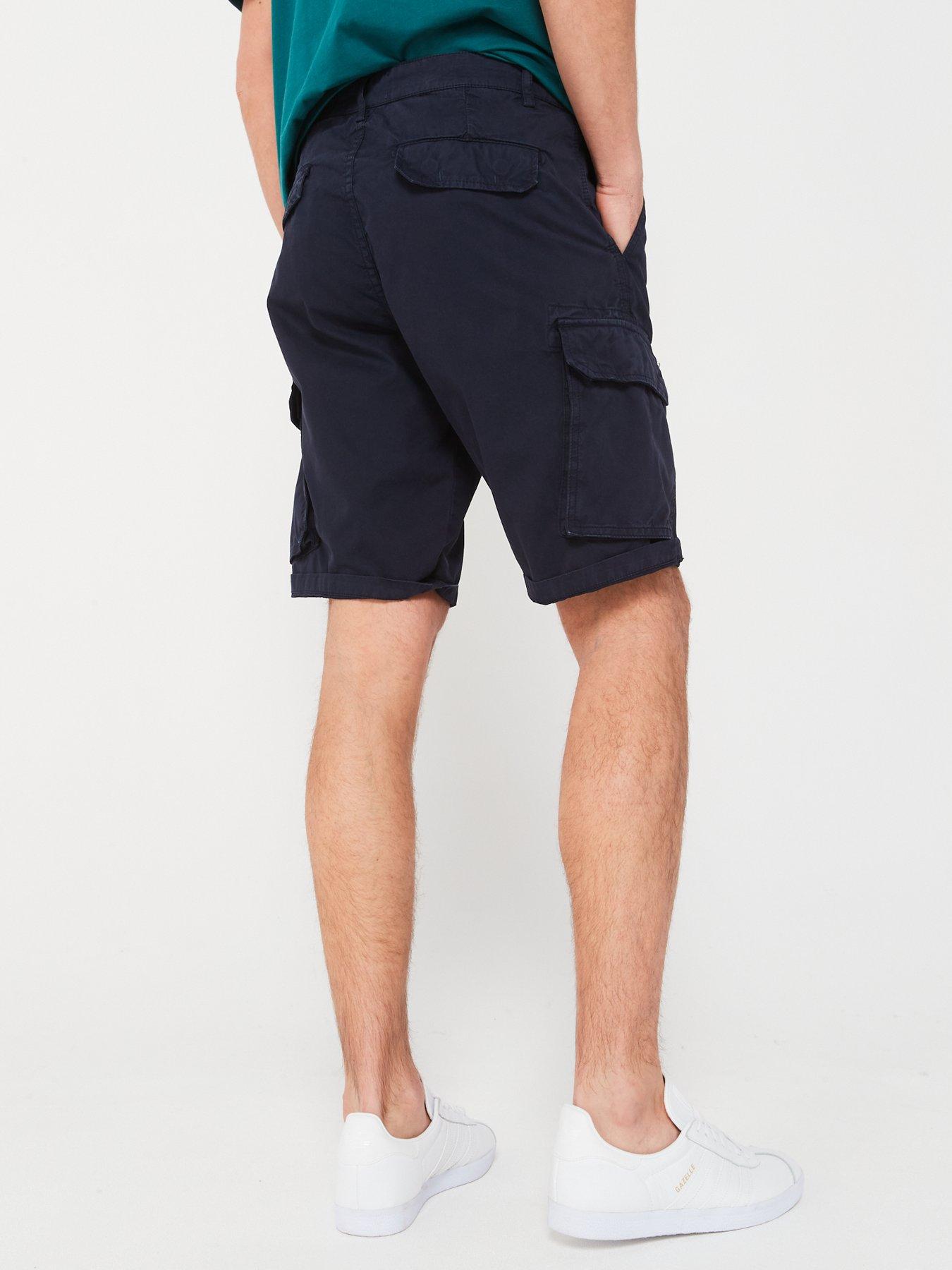 lyle-scott-wembley-cargo-shorts-navystillFront