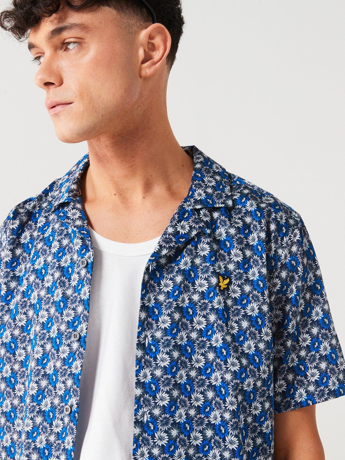 lyle-scott-short-sleeve-floral-print-co-ord-resort-shirt-navyoutfit