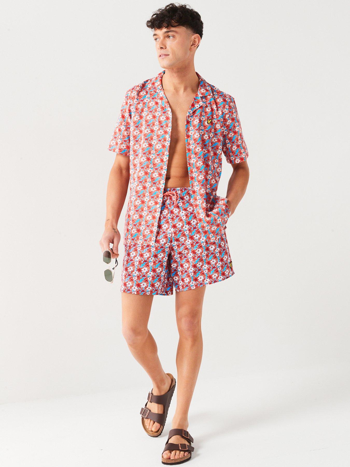 lyle-scott-floral-print-co-ord-resort-swim-shorts-orangeback