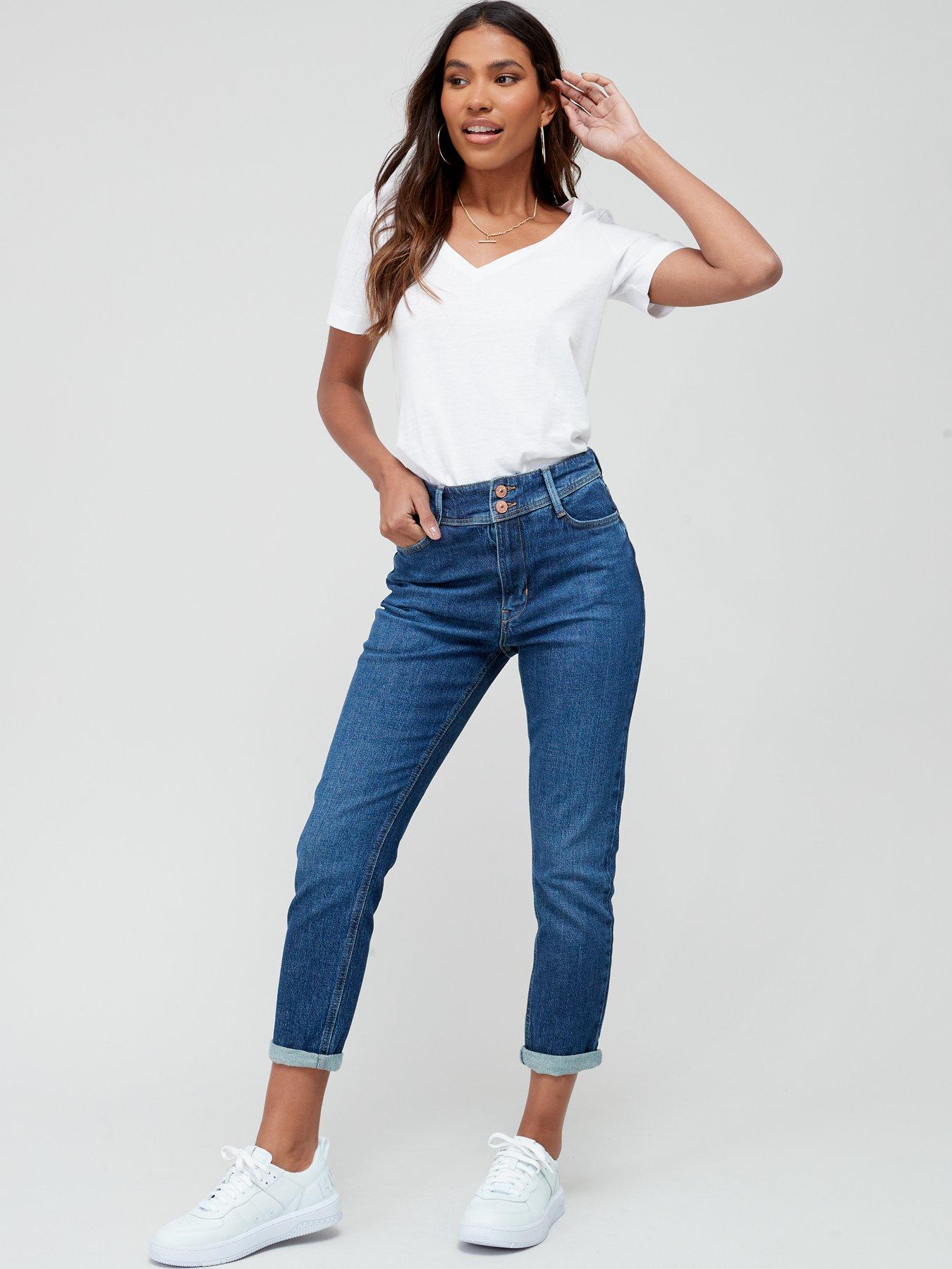 v-by-very-short-sculpt-slim-mom-jeans-blueback