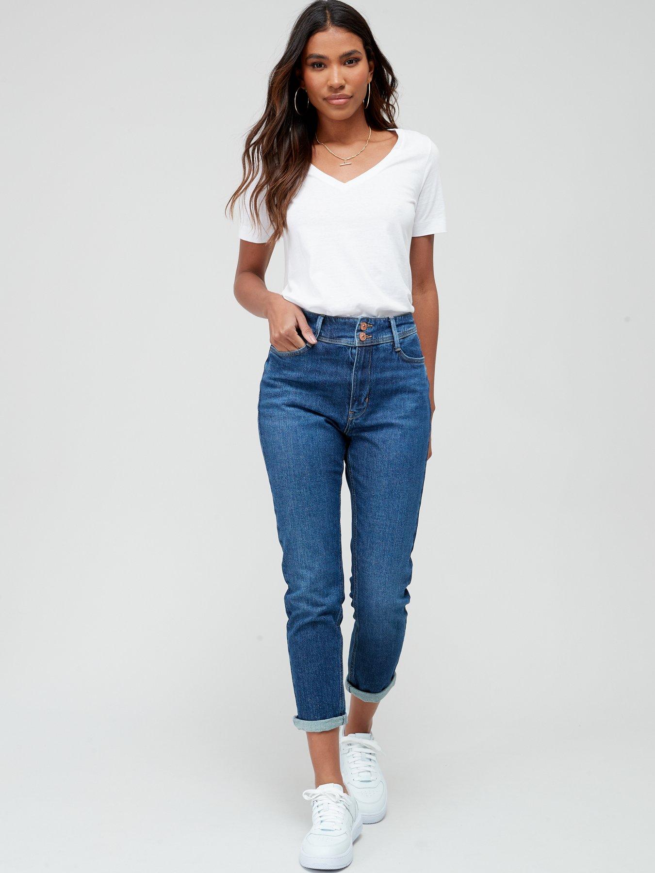 v-by-very-short-sculpt-slim-mom-jeans-bluedetail