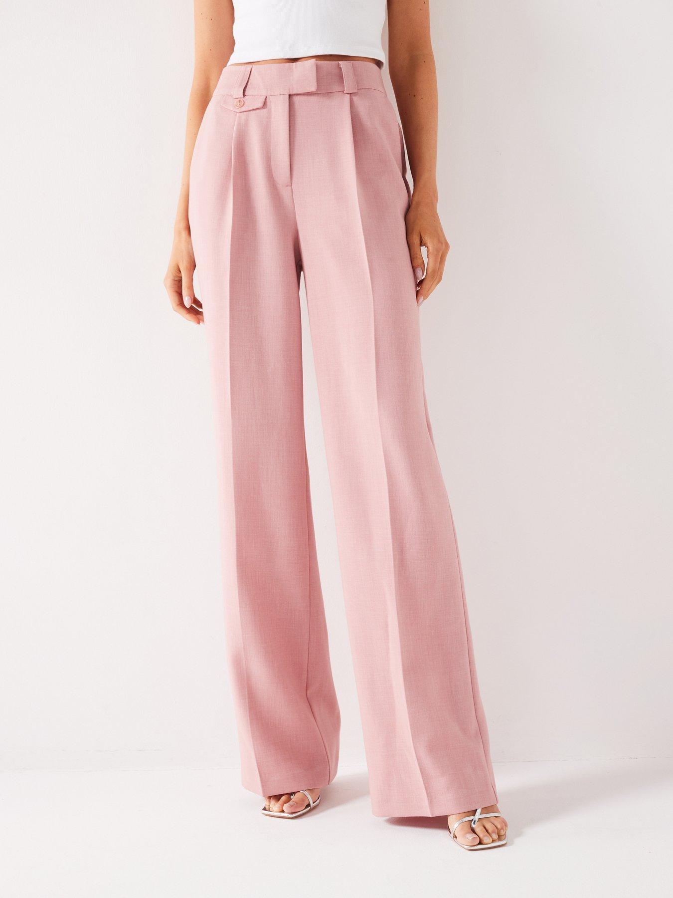 v-by-very-button-detail-trouser-pink