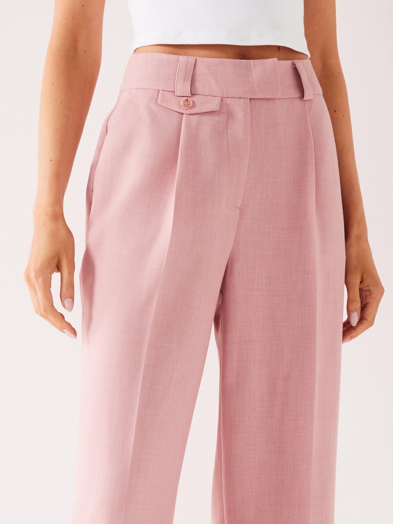 v-by-very-button-detail-trouser-pinkdetail