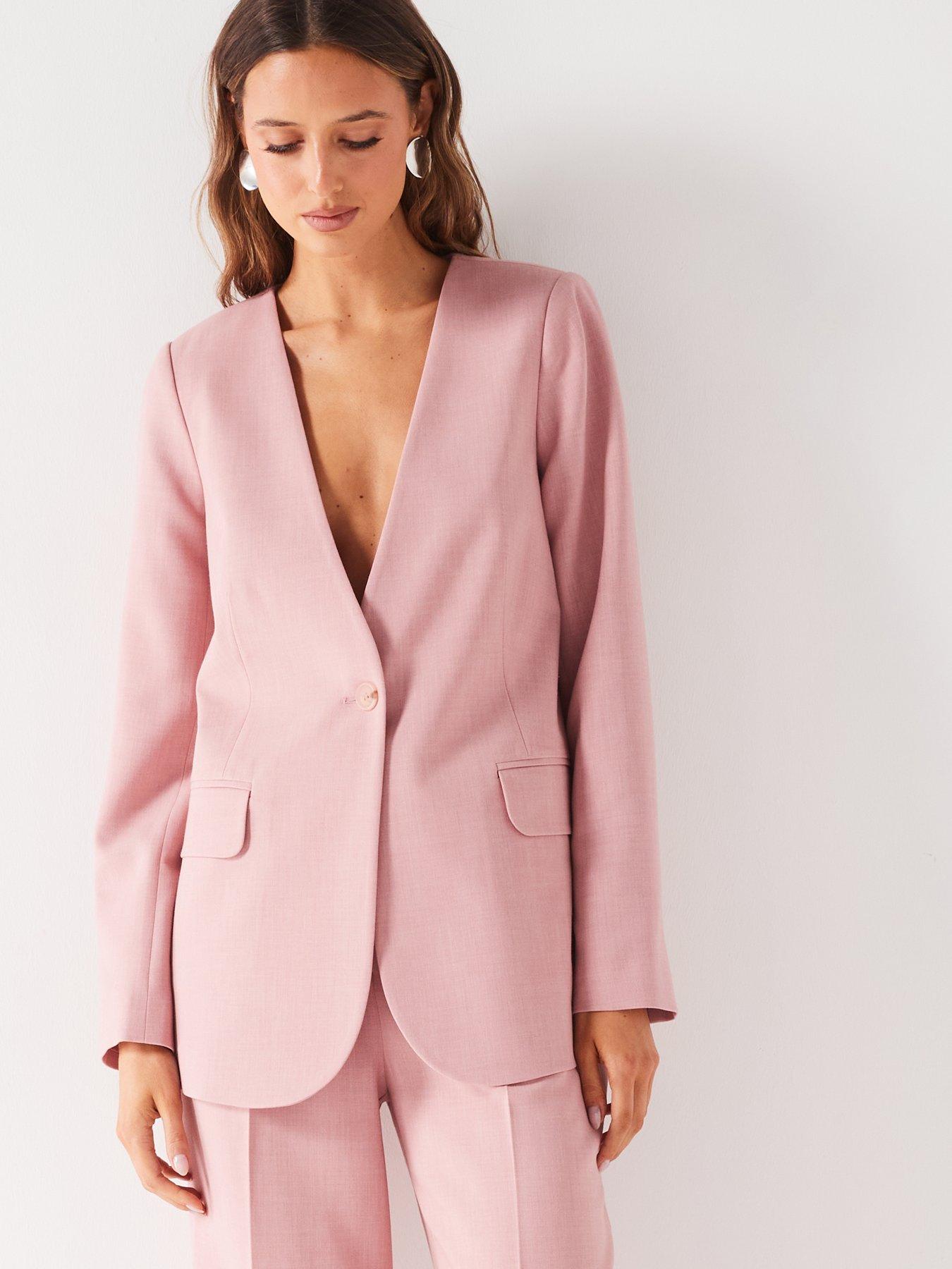 v-by-very-collarless-single-button-blazer-pink