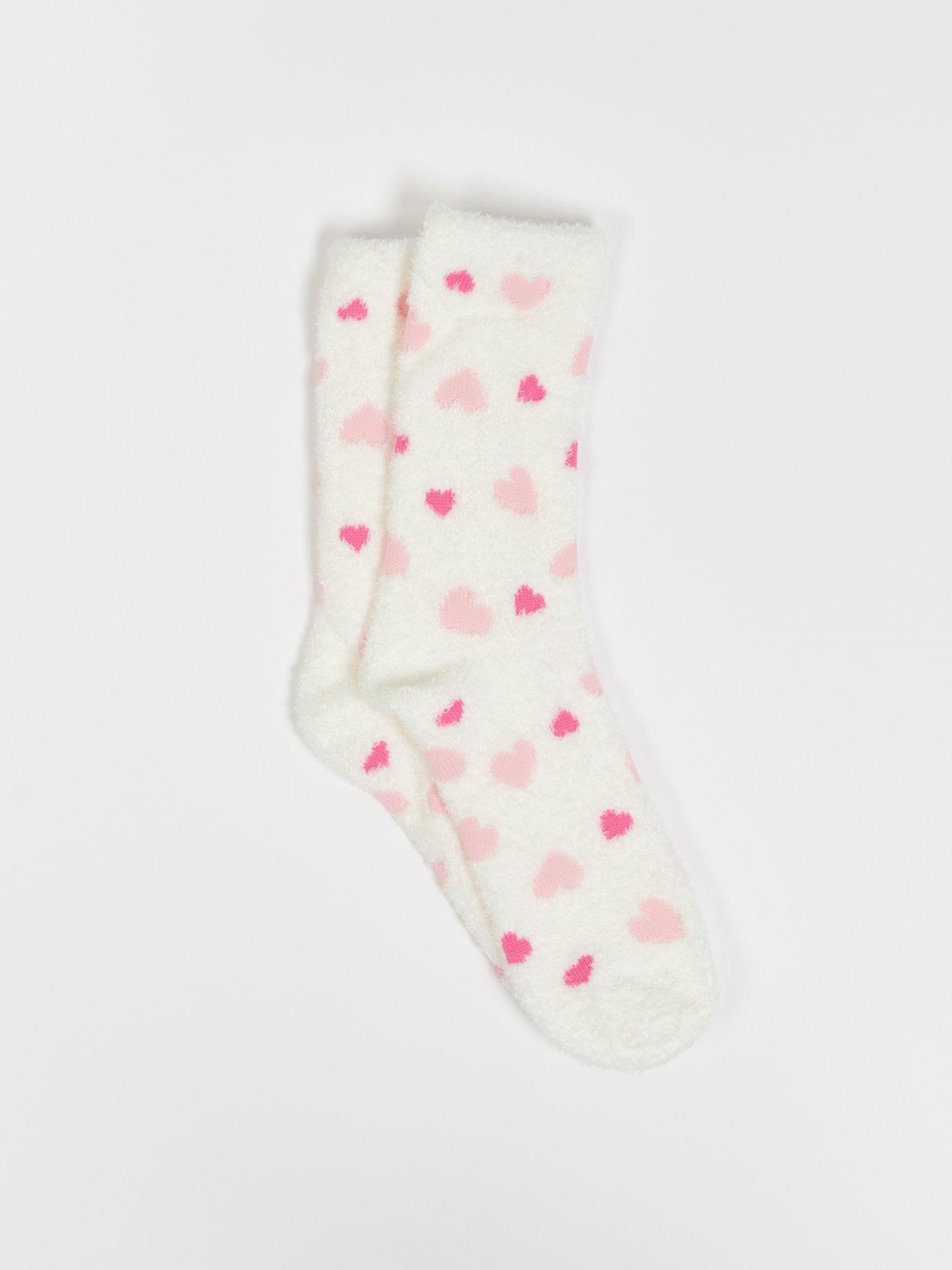 boux-avenue-cosy-heart-sock-pair-off-white