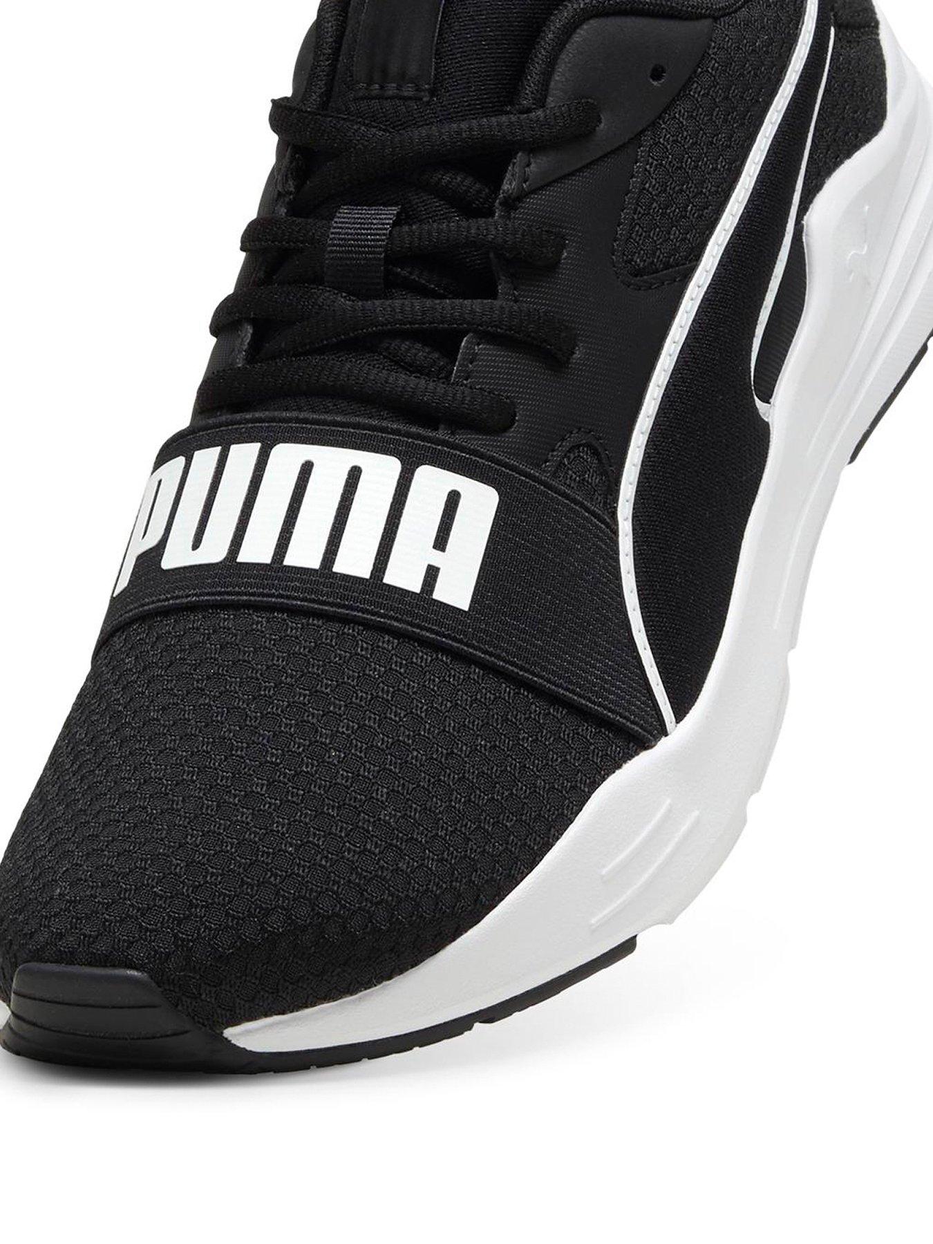 puma-mens-wired-run-pure-trainers-blackwhiteoutfit