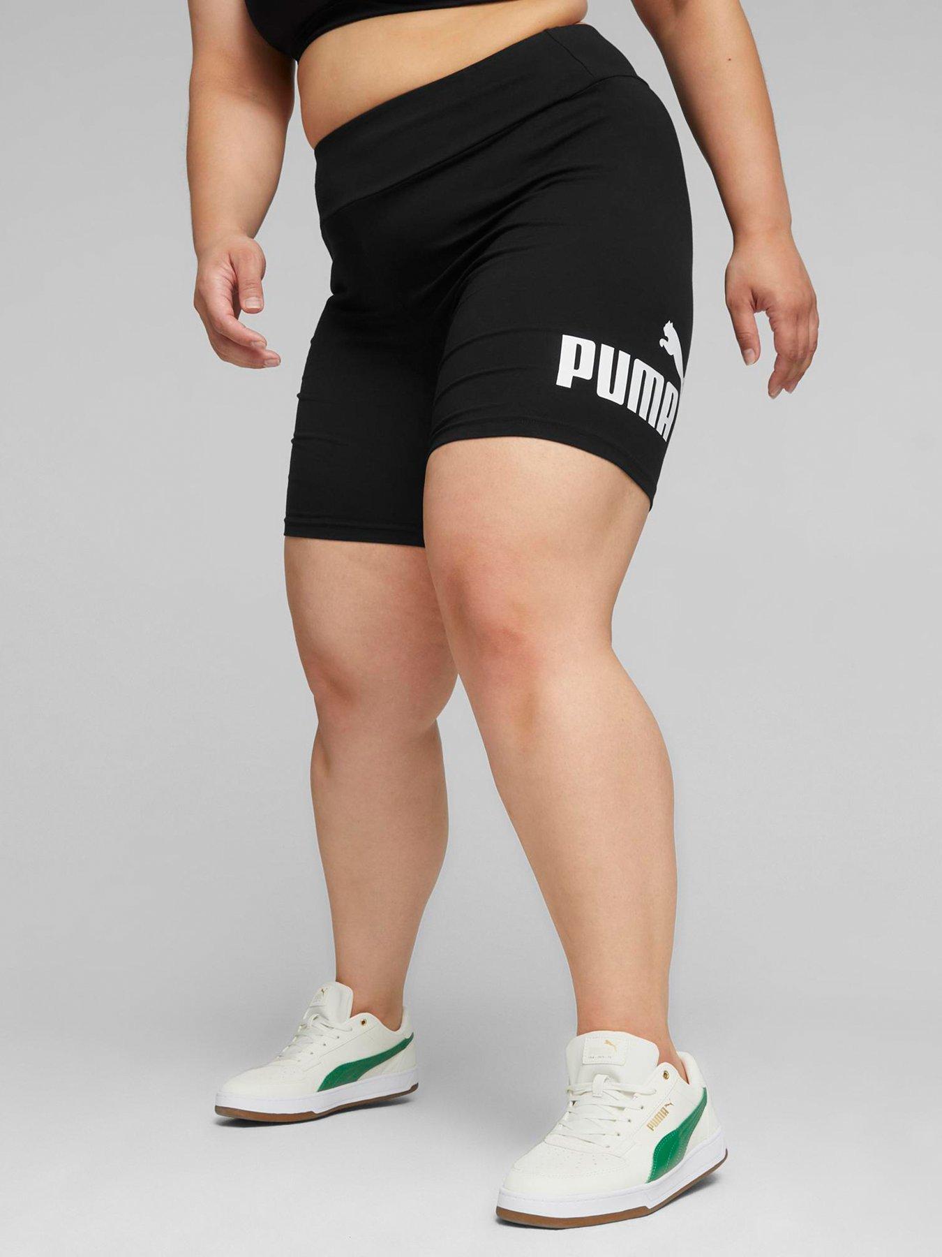 puma-womens-ess-7-logo-cycling-shorts-blackfront