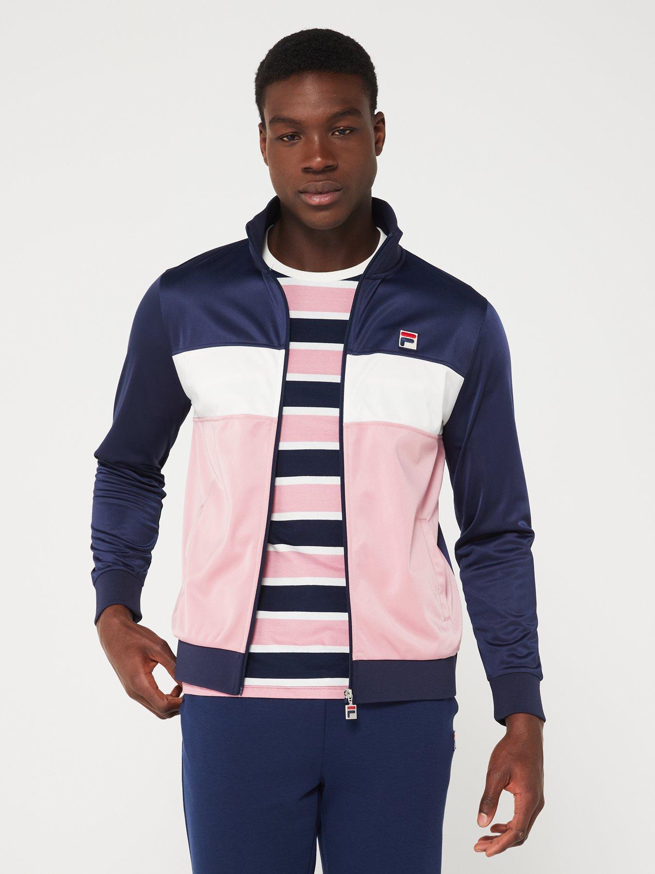 fila-mens-colour-block-track-top-navypink