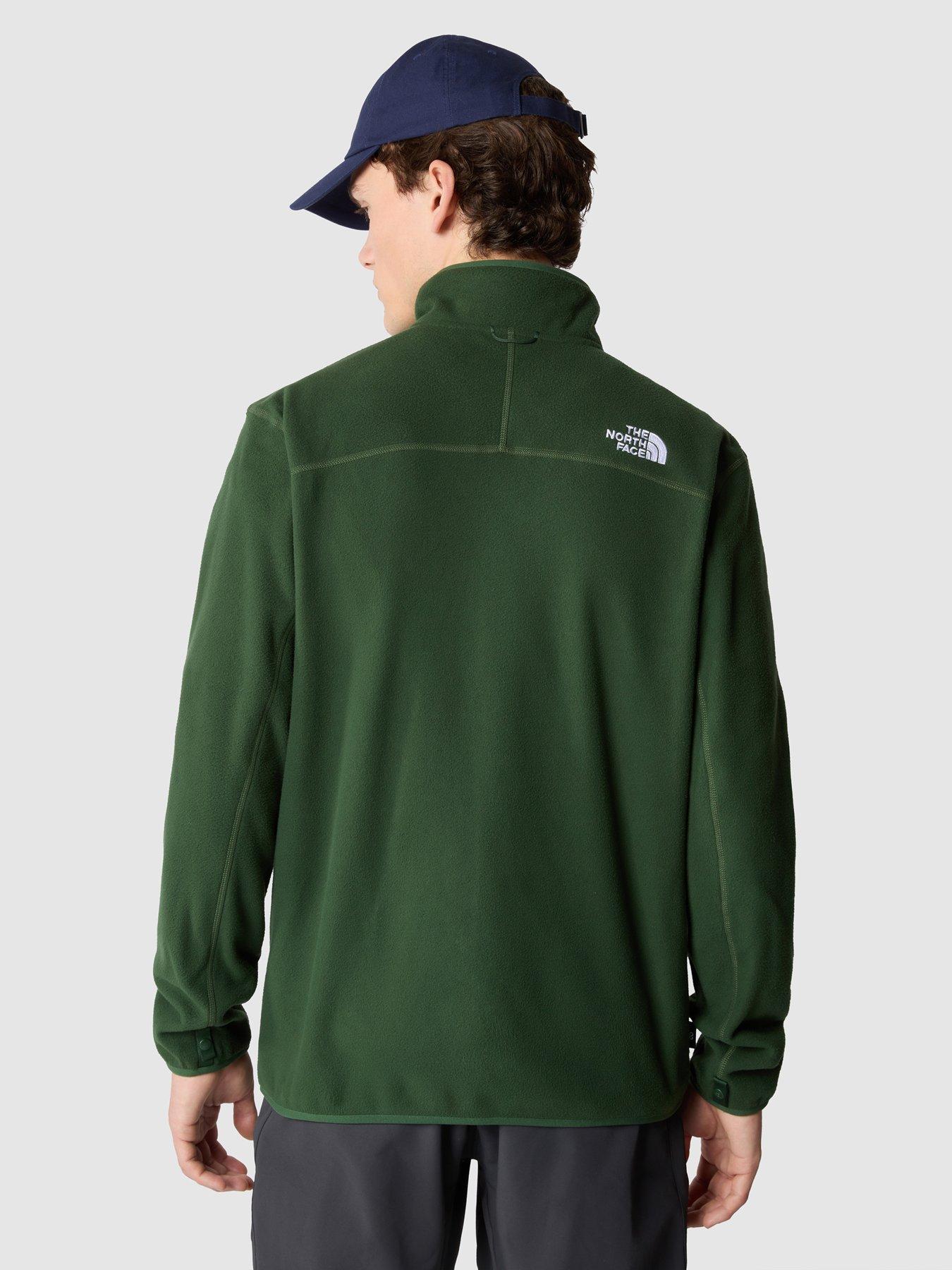 the-north-face-mens-100-glacier-full-zip-greenstillFront